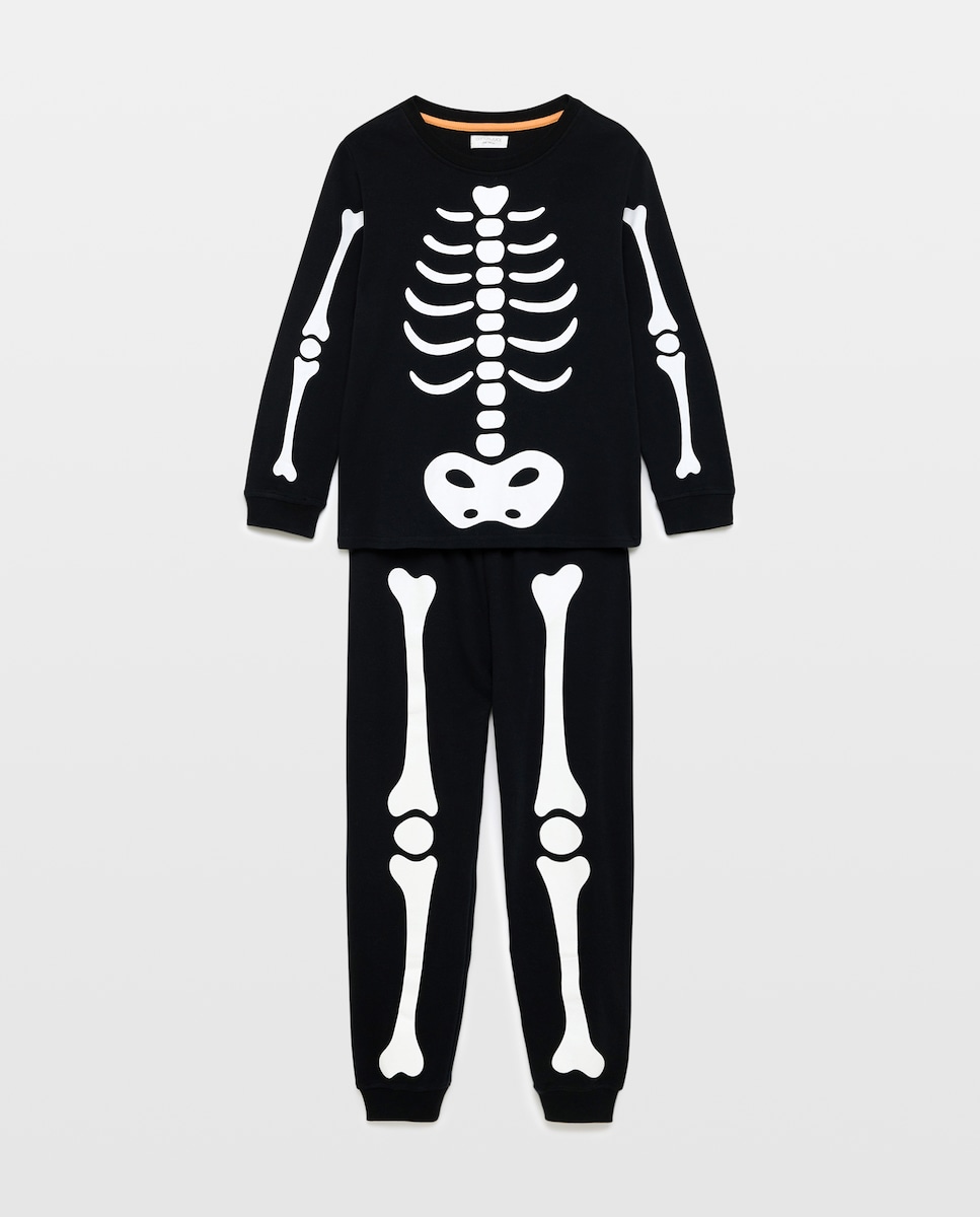 Imagem 1 de Pijama de Malha com Fantasia de Halloween