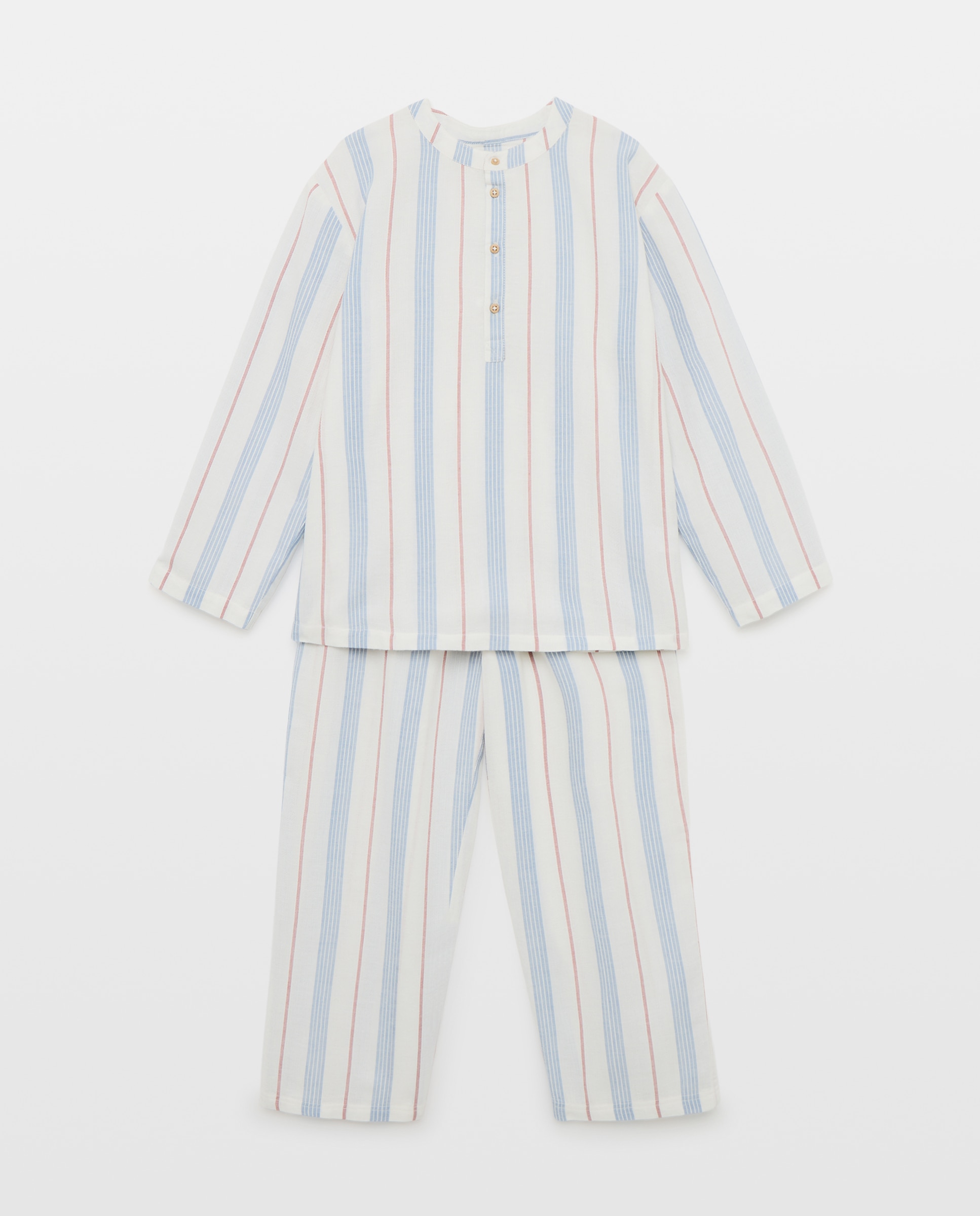 Imagem 0 de Pijama de Manga Comprida e Gola Tipo Padeiro