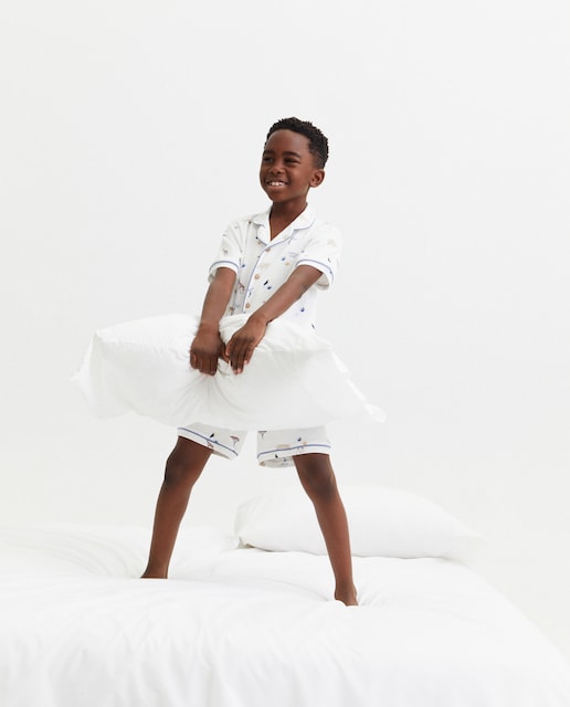 Imagem 0 de Pijama Completo Abotoado com Estampado