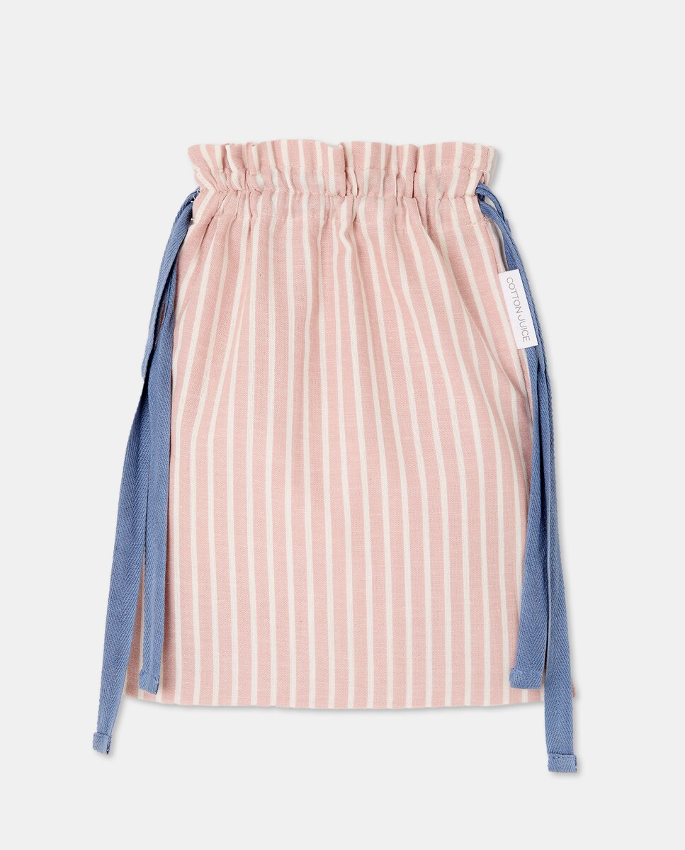 Pijama Curto com Estampado Combinado Rosa-6