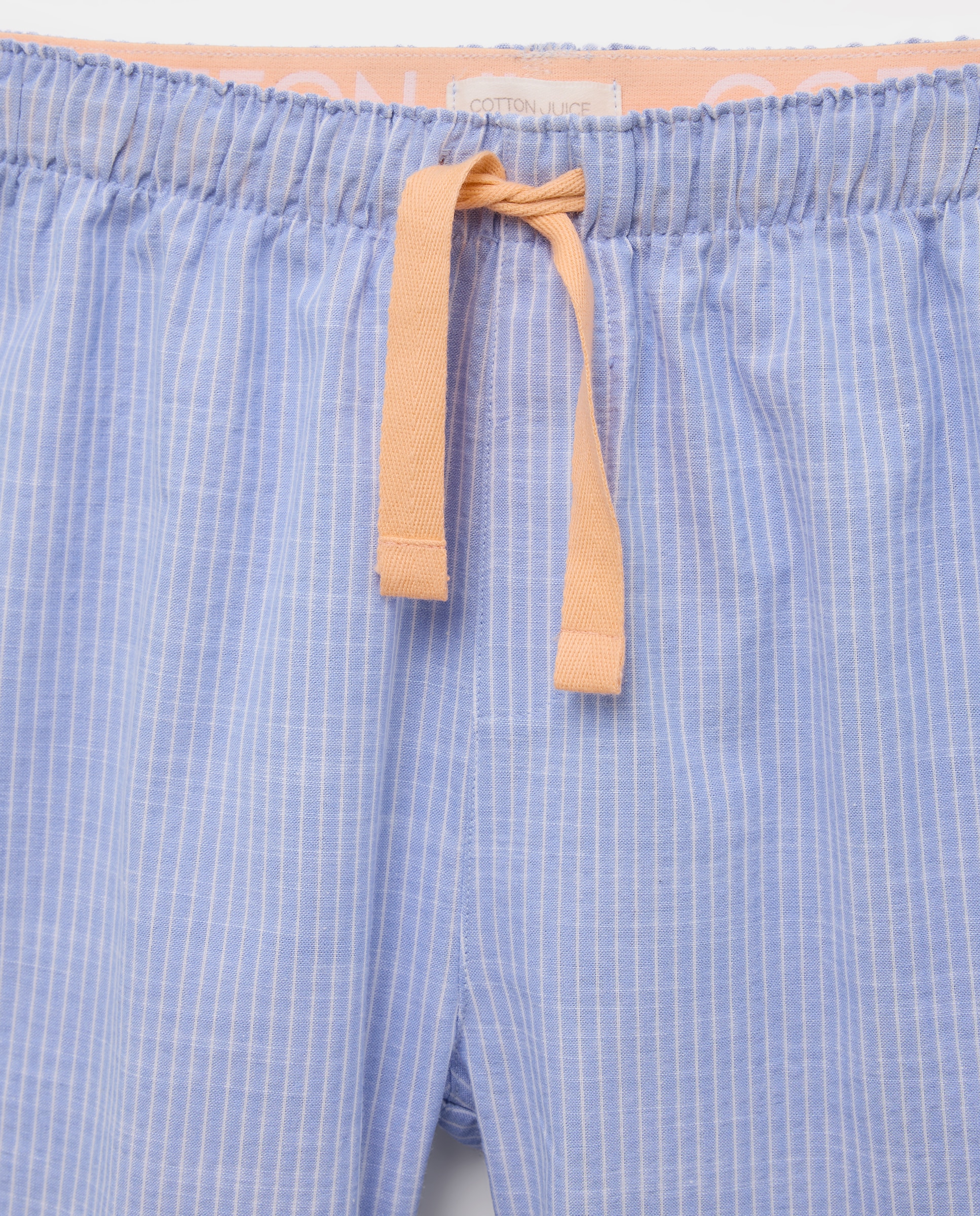 Pijama corto en tejido sersucker de niño - Cotton Juice - Azul Azul-6