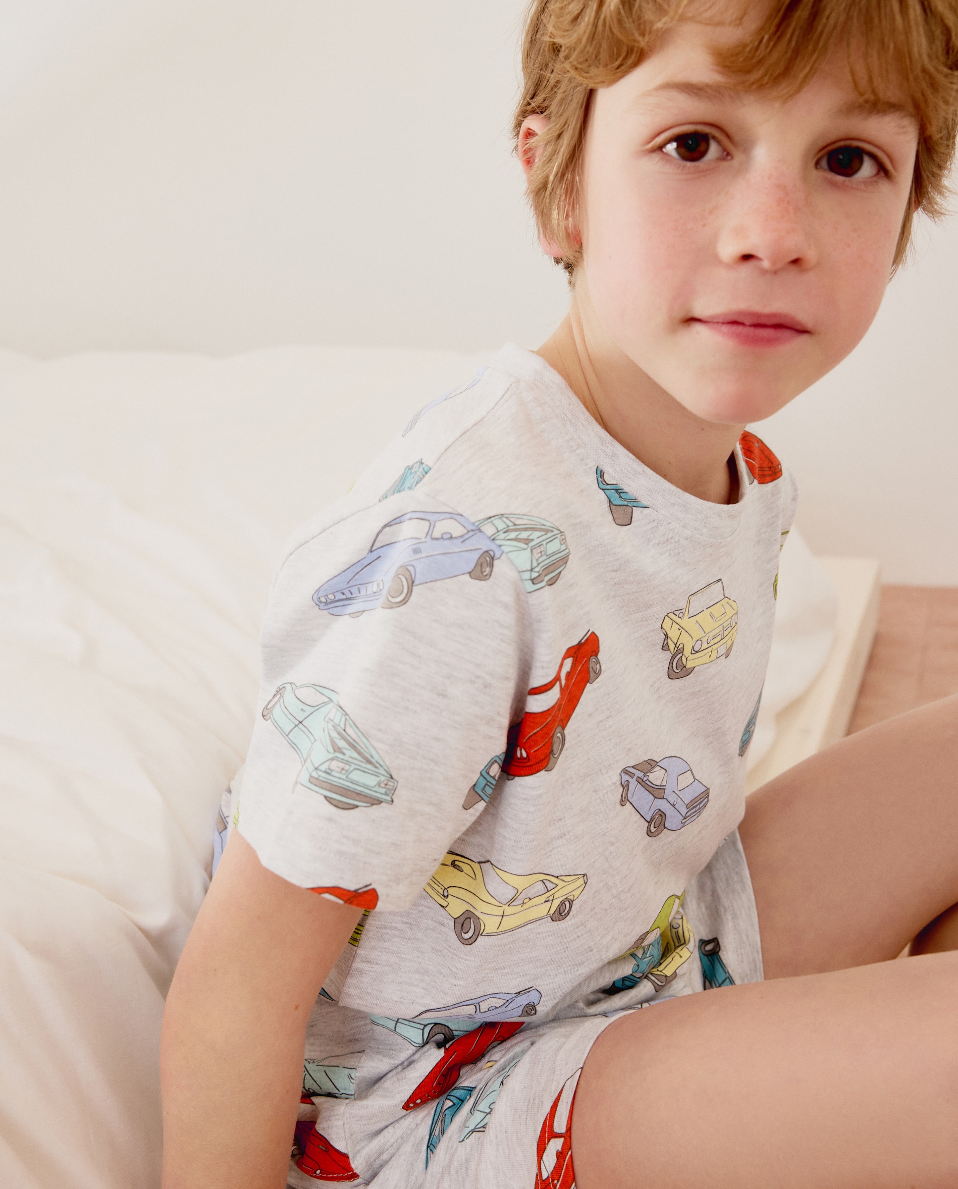 Imagem 0 de Pijama de Malha Curto com Estampado de Fantasia