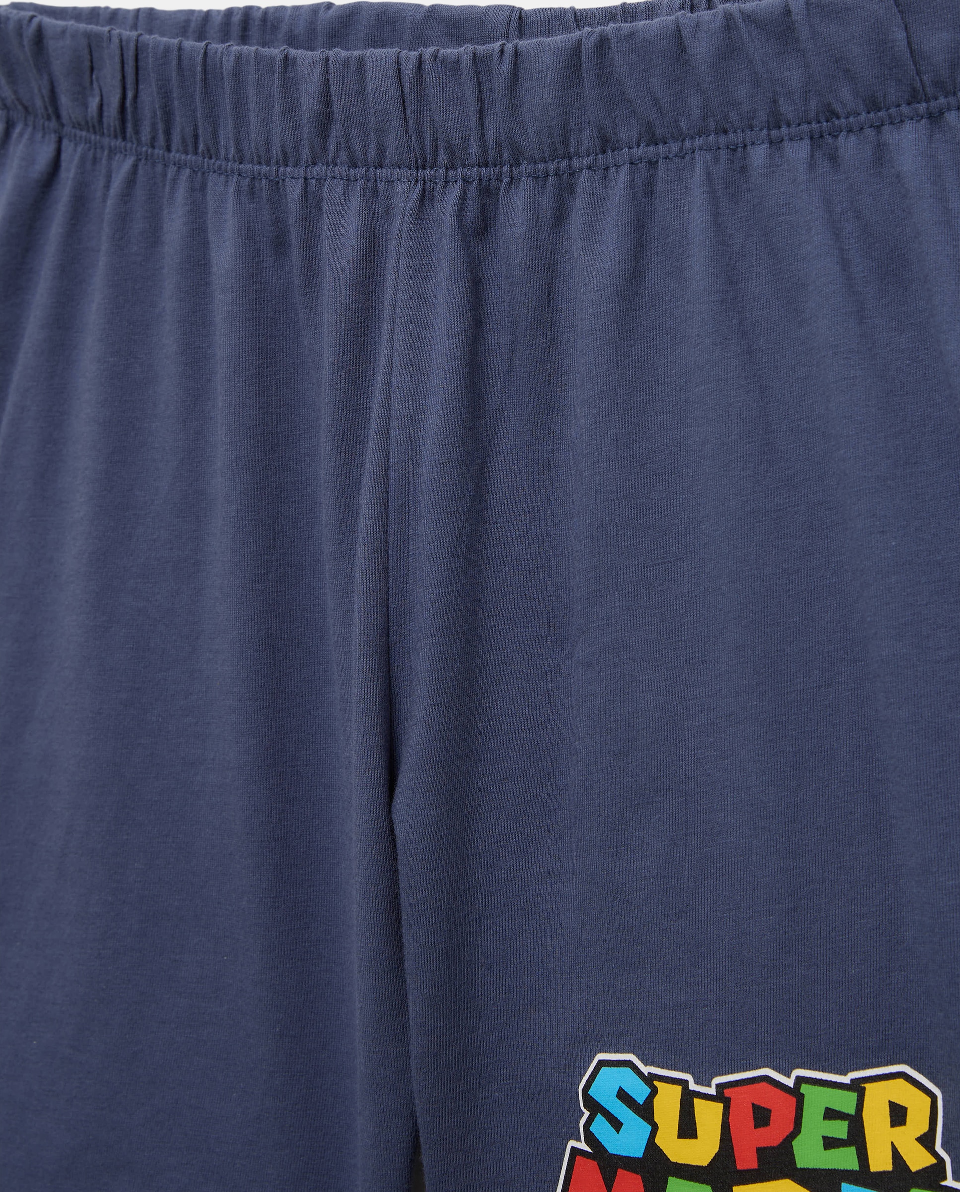 Pijama corto de Mario Bros para niño - Cotton Juice - Gris Gris-5