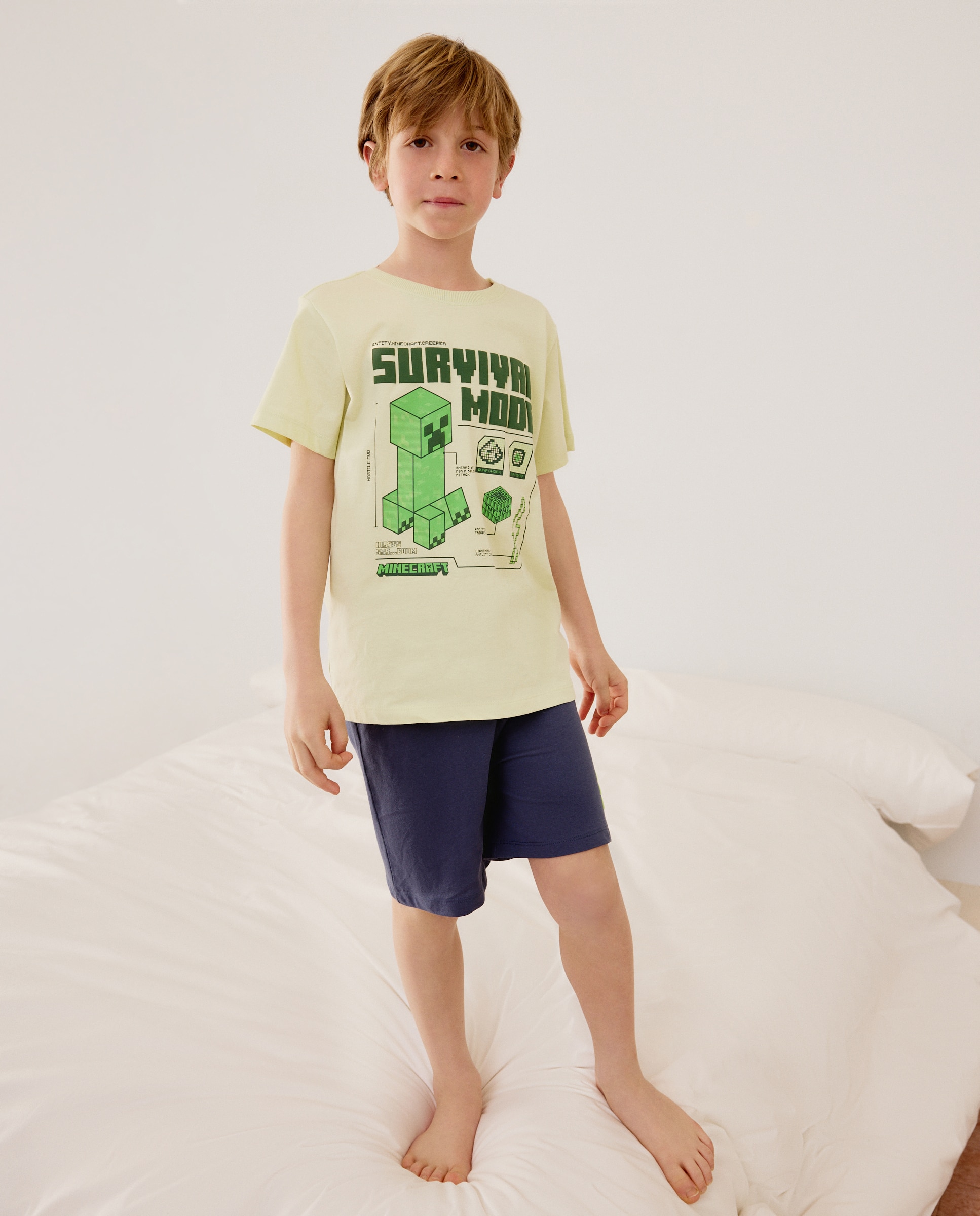 Imagem 0 de Pijama Curto Minecraft