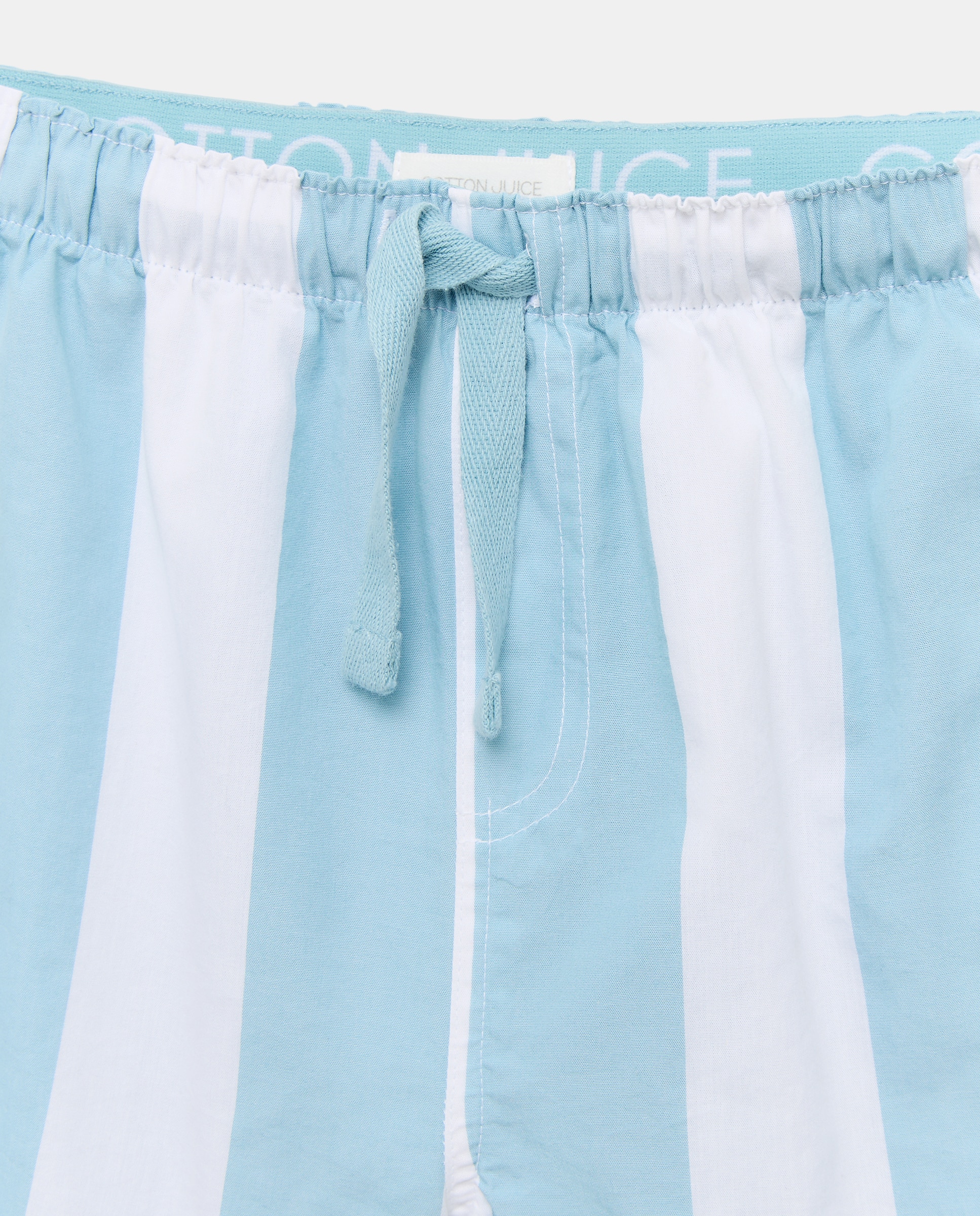 Pijama Curto Misto com Estampado de Fantasia Cotton Juice Azul-5