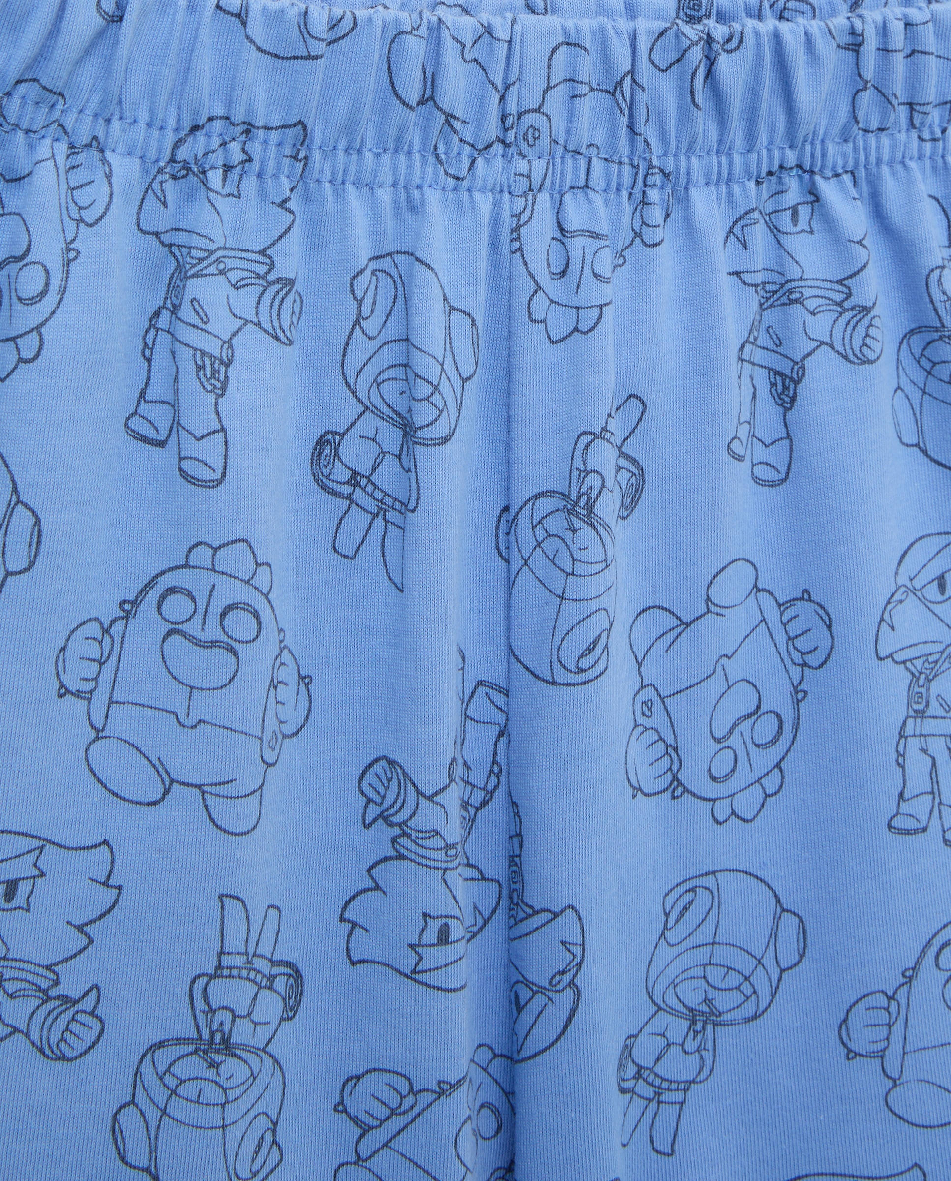 Pijama Curto Malha Brawl Stars Cotton Juice Azul-marinho-6