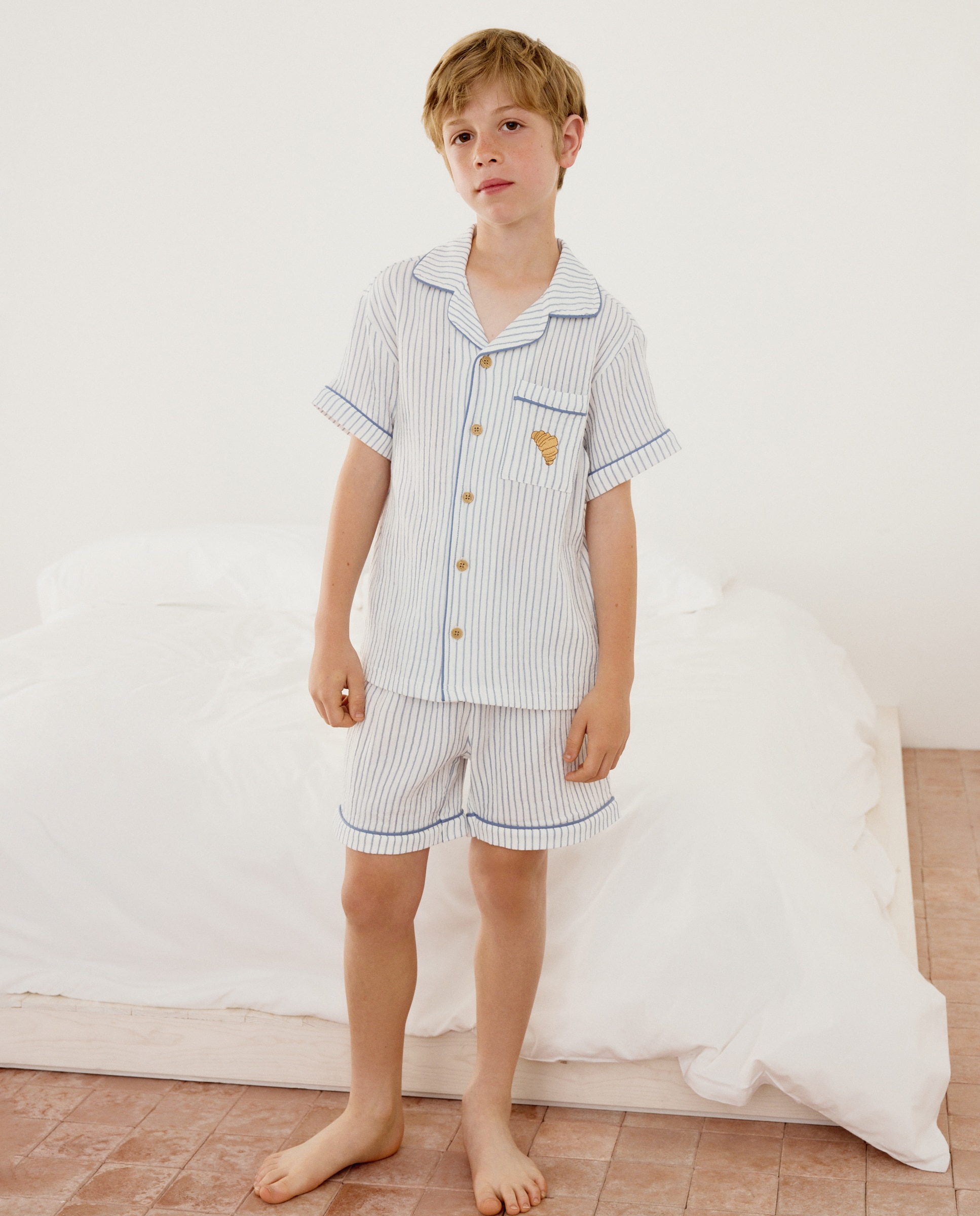 Pijama com Chiffon e Fantasia Cotton Juice Azul-1