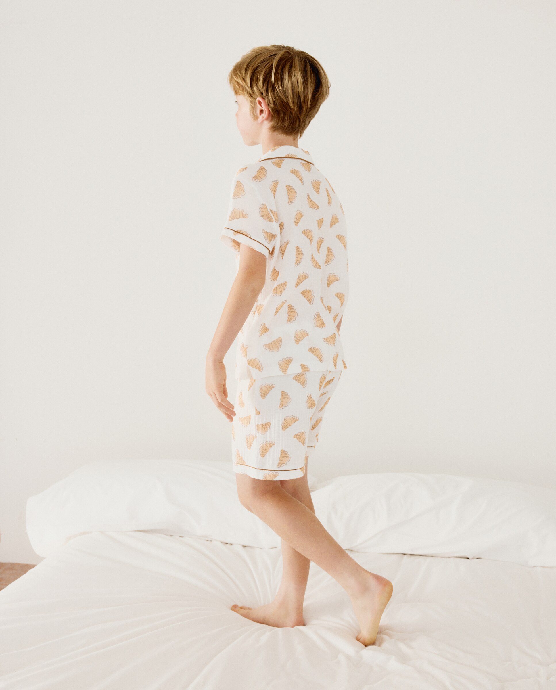 Pijama Abotoado com Chiffon e Fantasia Cotton Juice Branco-3