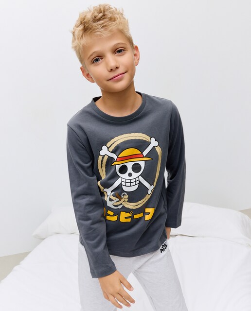 Imagem 0 de Camisola de Manga Comprida One Piece com Fantasia de Caveira