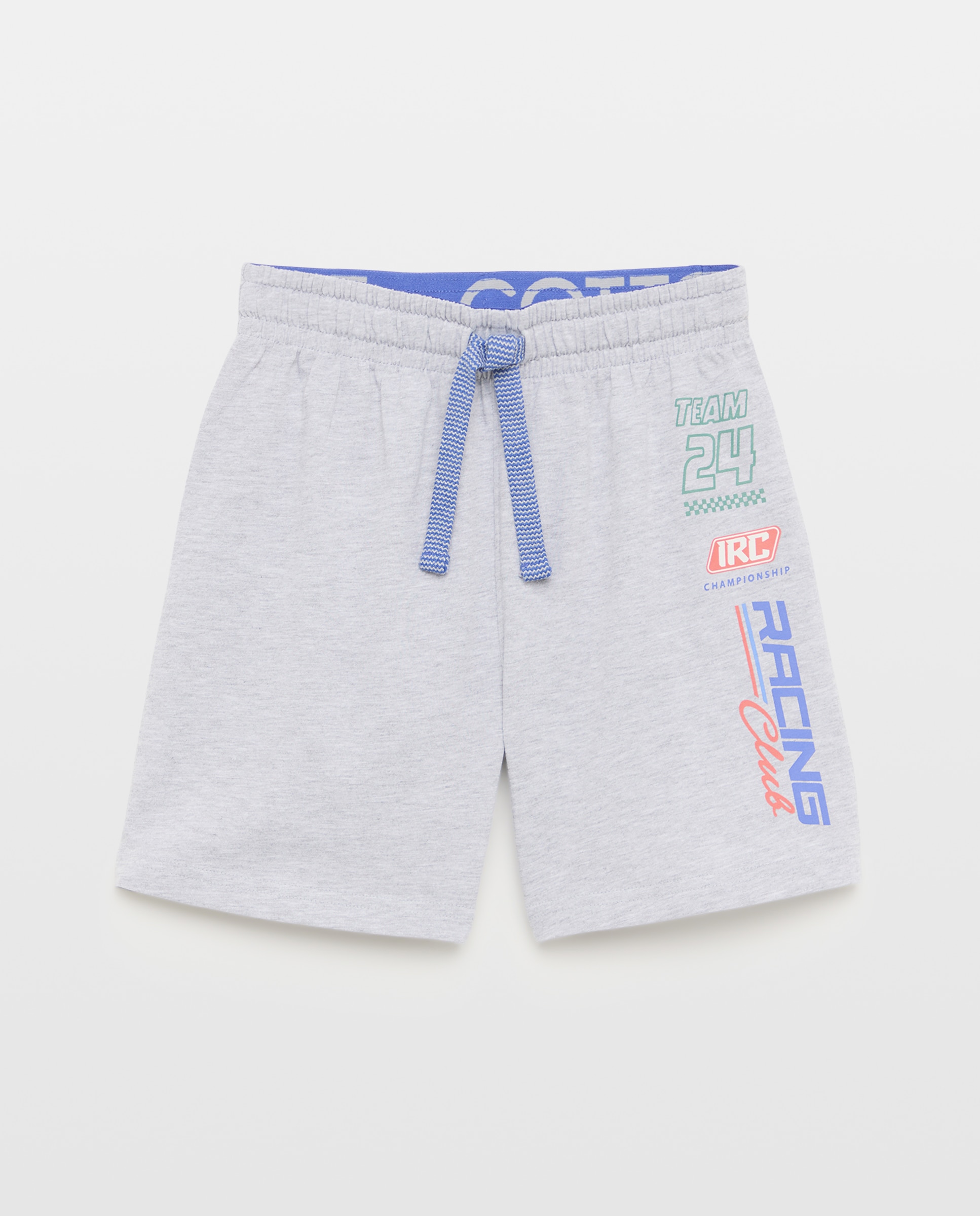 Calções de Malha com Estampado de Fantasia Cotton Juice Preto-4