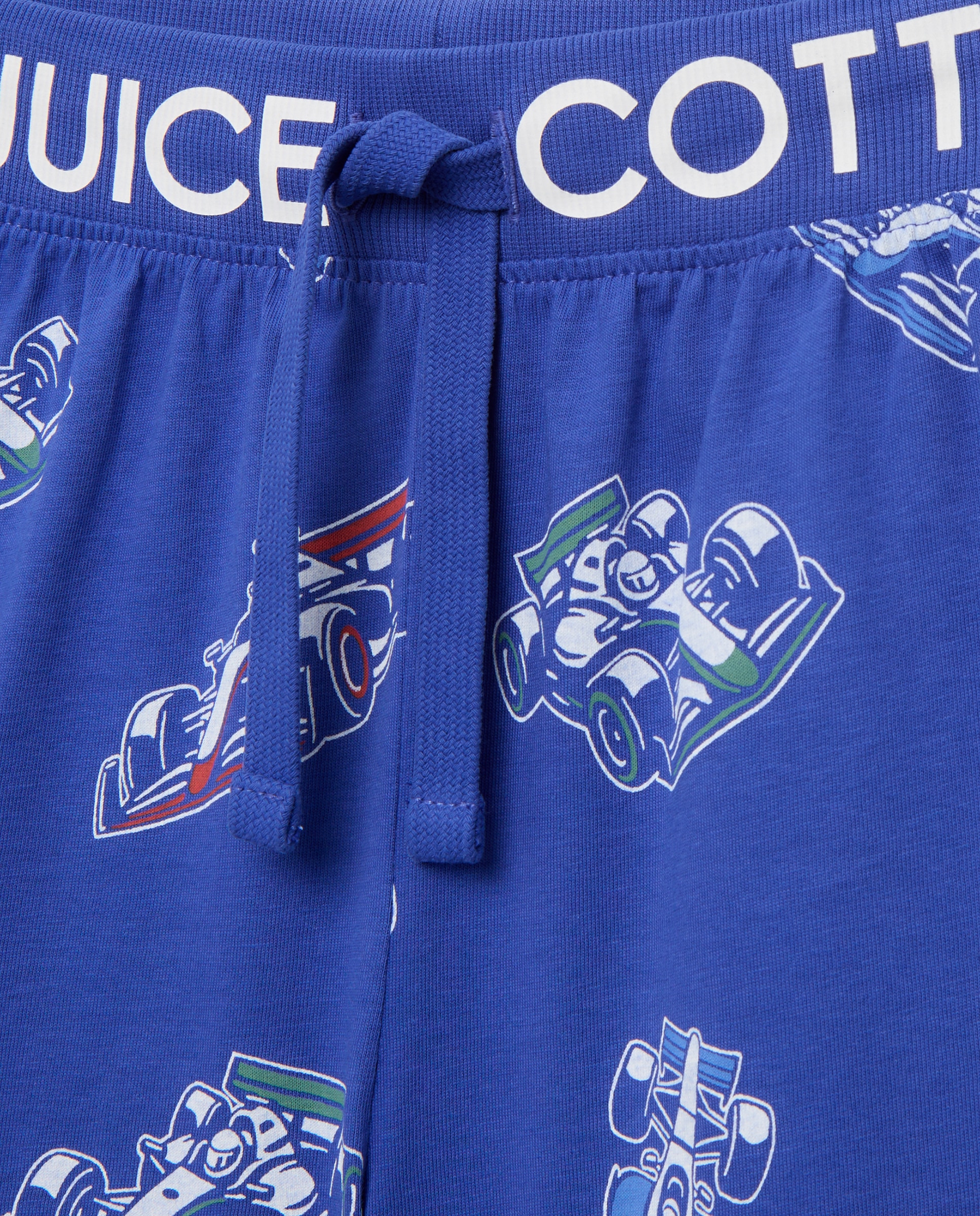 Calções de Malha com Estampado de Fantasia Cotton Juice Azul-5