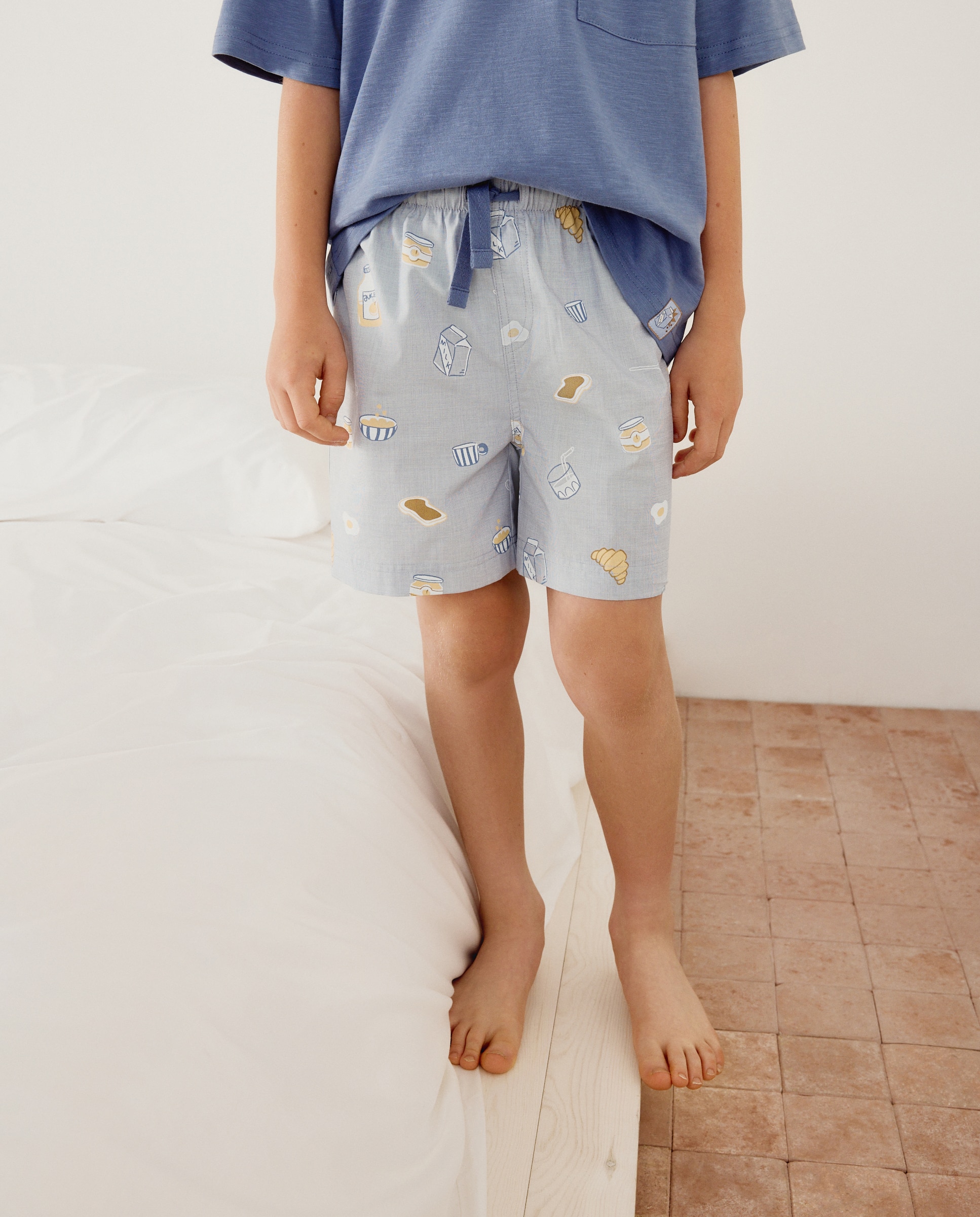 Calções de Pijama Cotton Juice Azul-marinho-2
