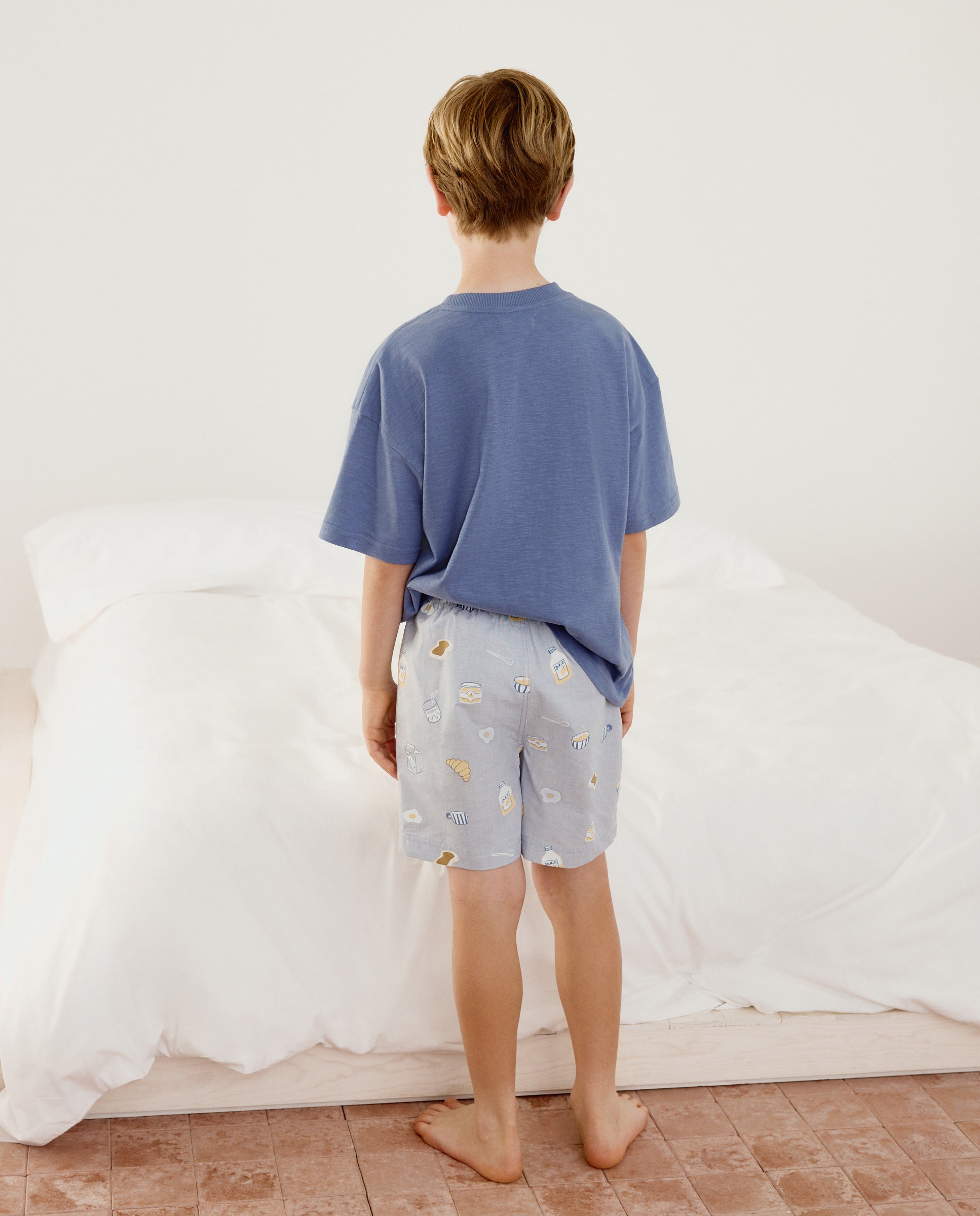 Calções de Pijama Cotton Juice Azul-marinho-3