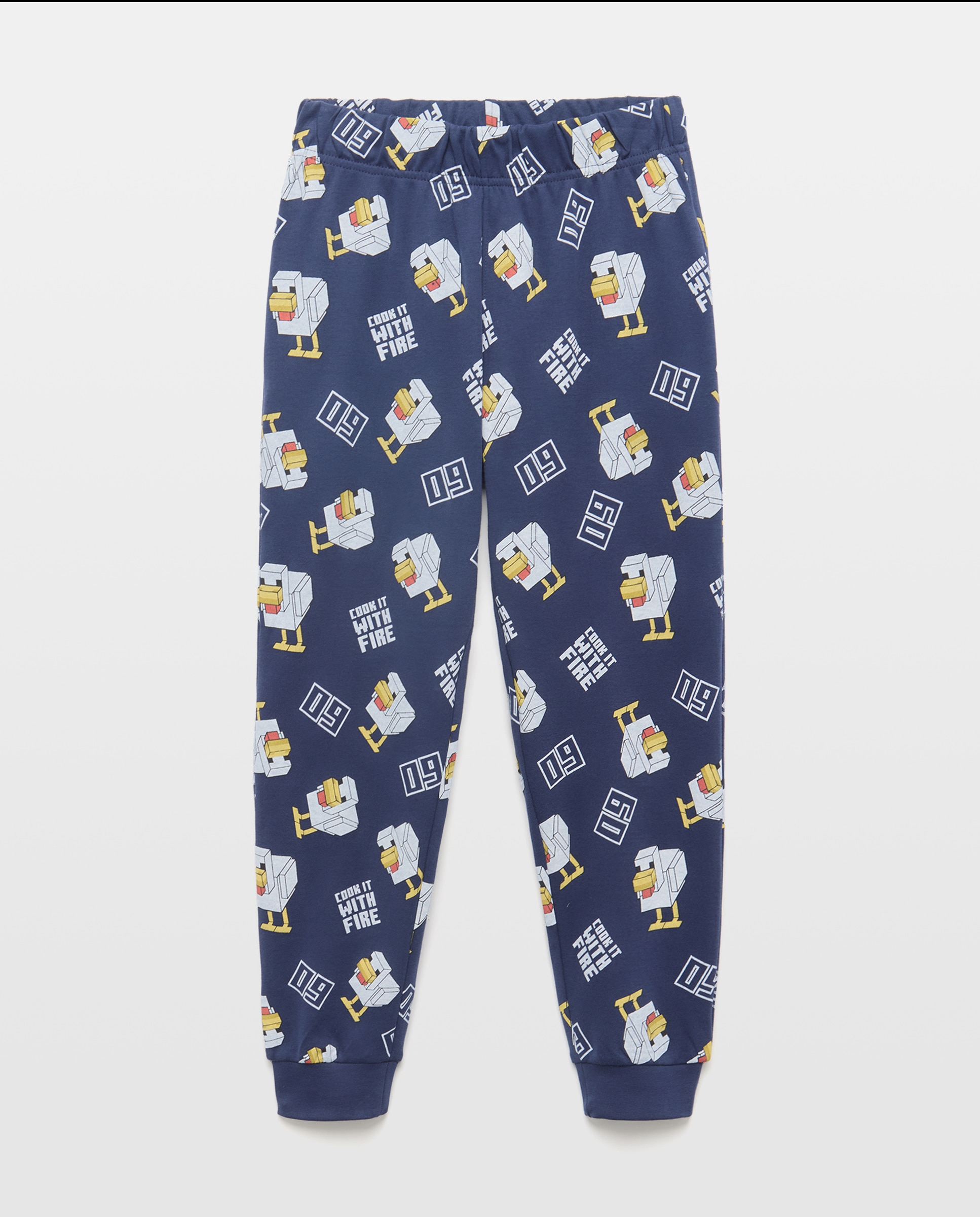 Calças Compridas Minecraft de Criança Cotton Juice Azul-marinho-4