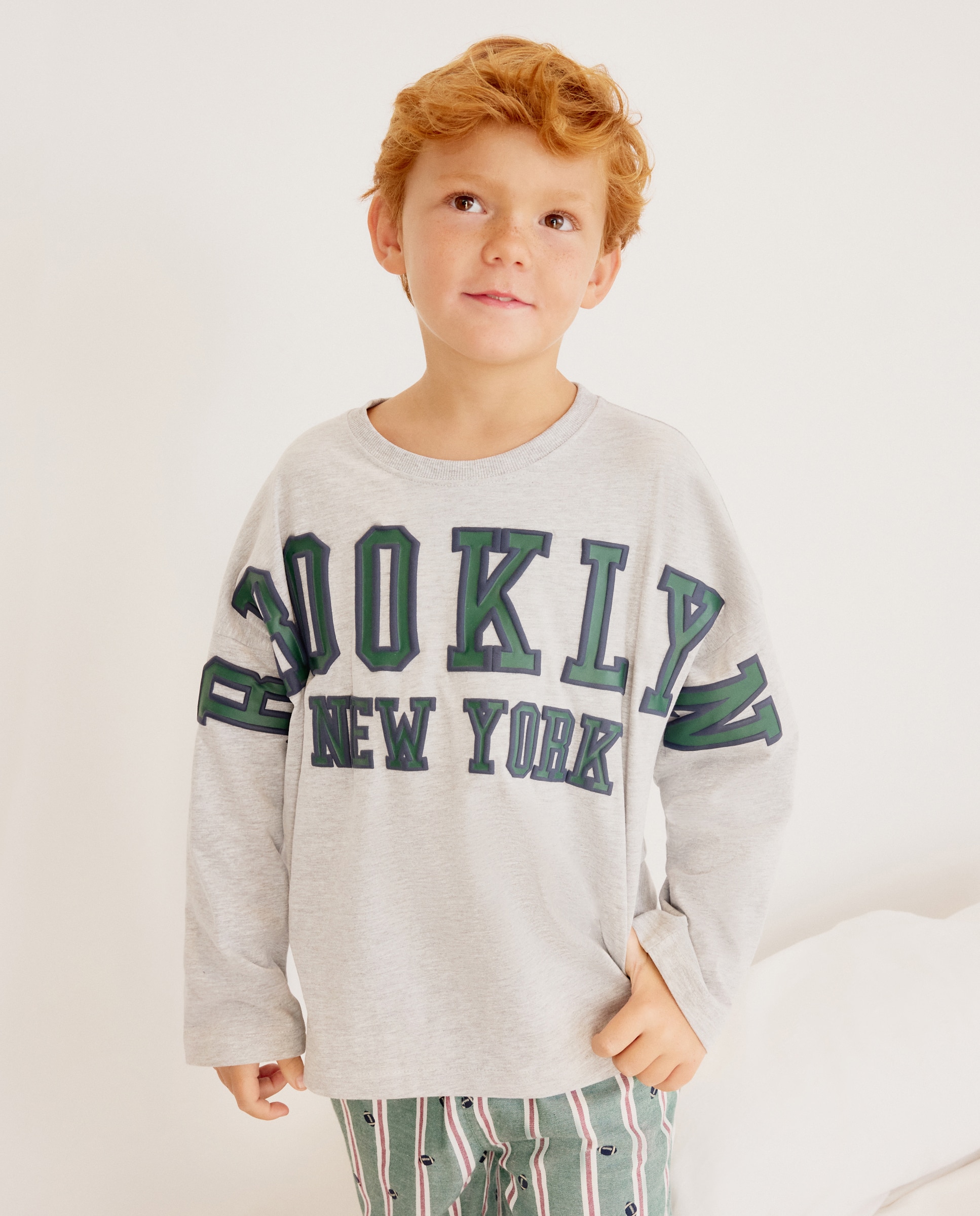 Camisa de Dormir com Manga Comprida Brooklyn Cotton Juice Preto-2