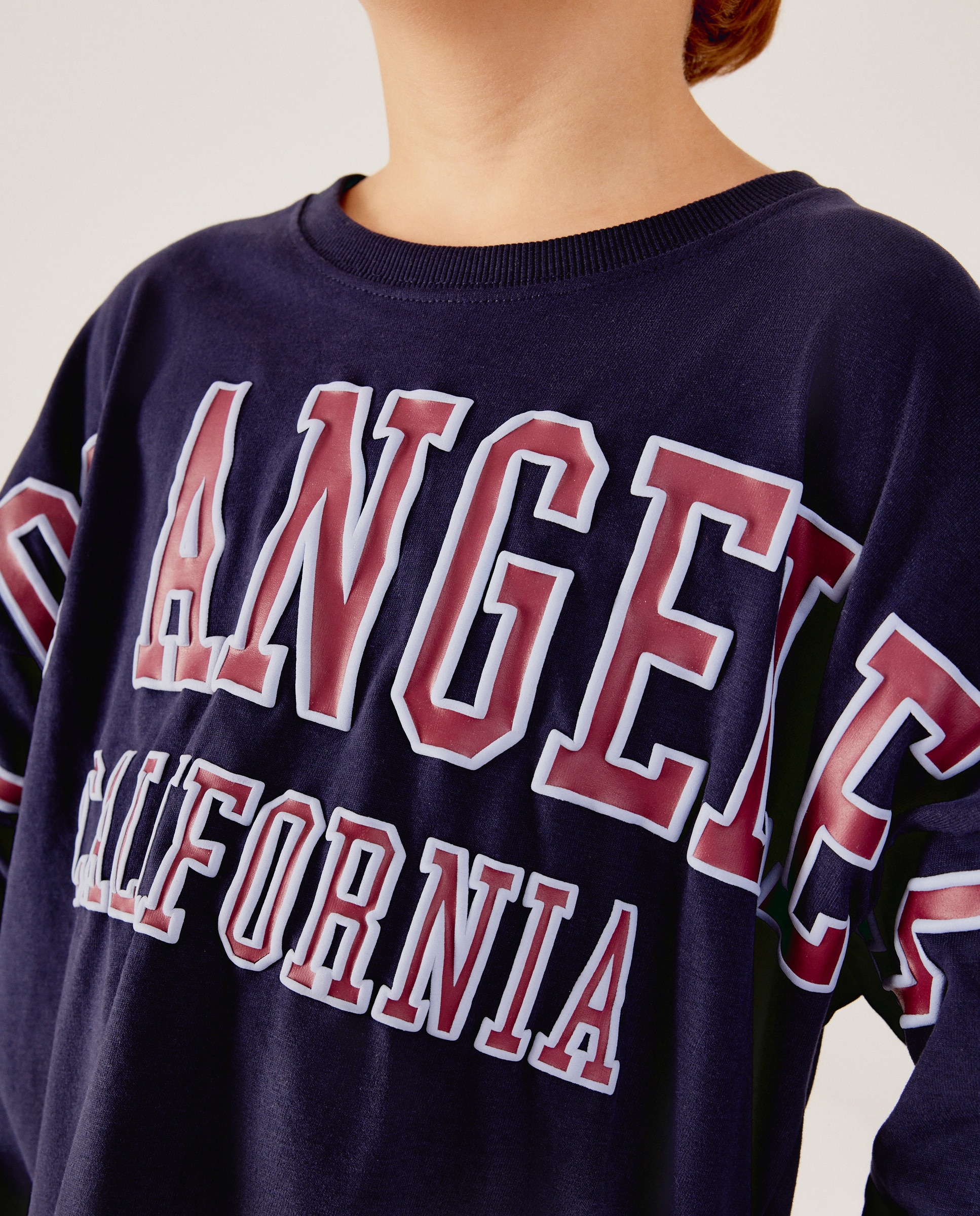 Camisa de Dormir de Manga Comprida Los Angeles Cotton Juice Azul-2