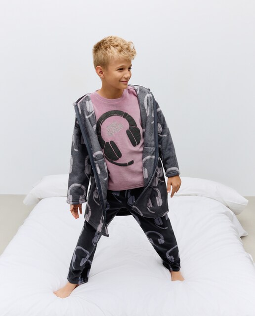 Imagen 0 de Bata estampado fantasía cascos de niño