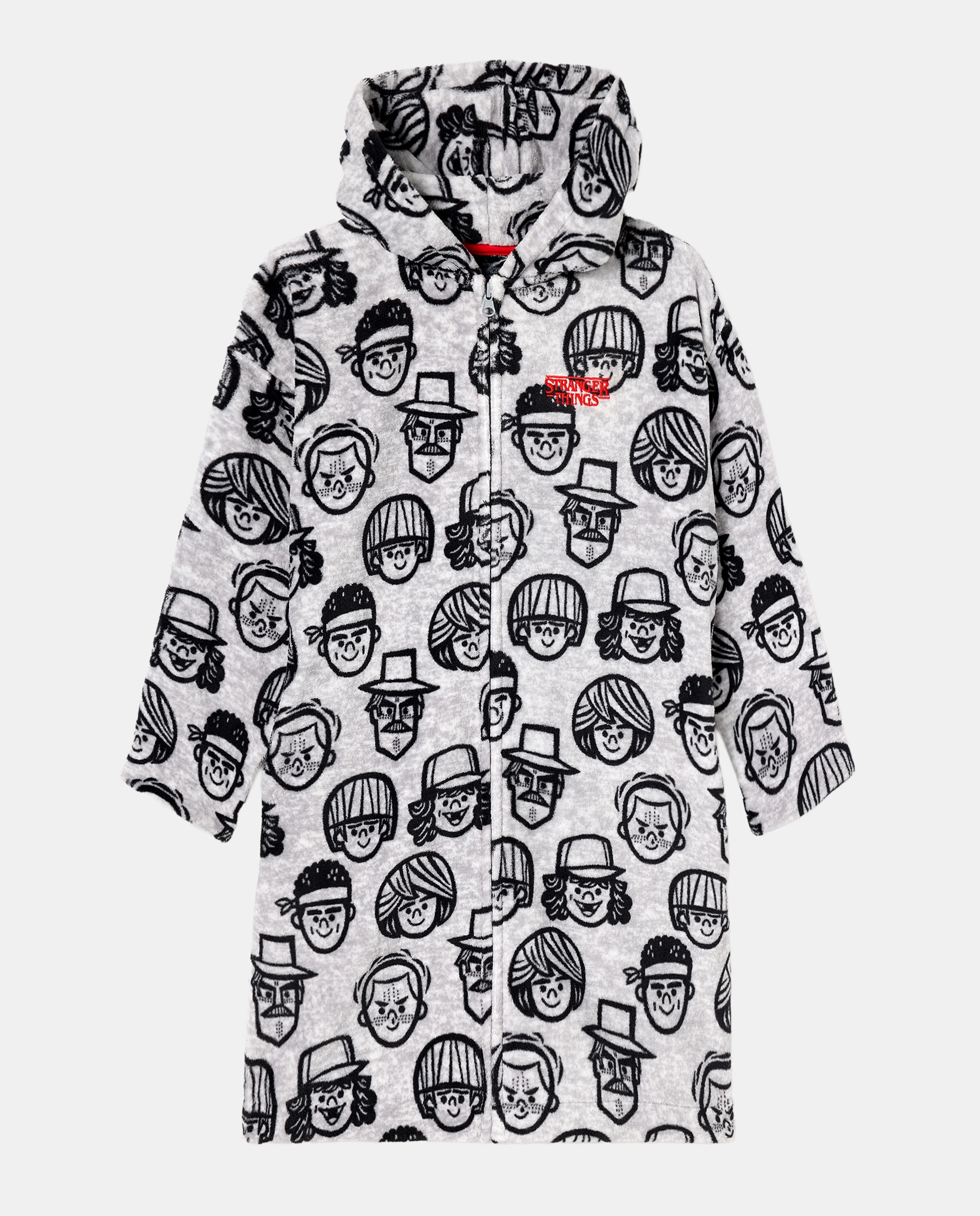 Robe Stranger Things Cinzento-4