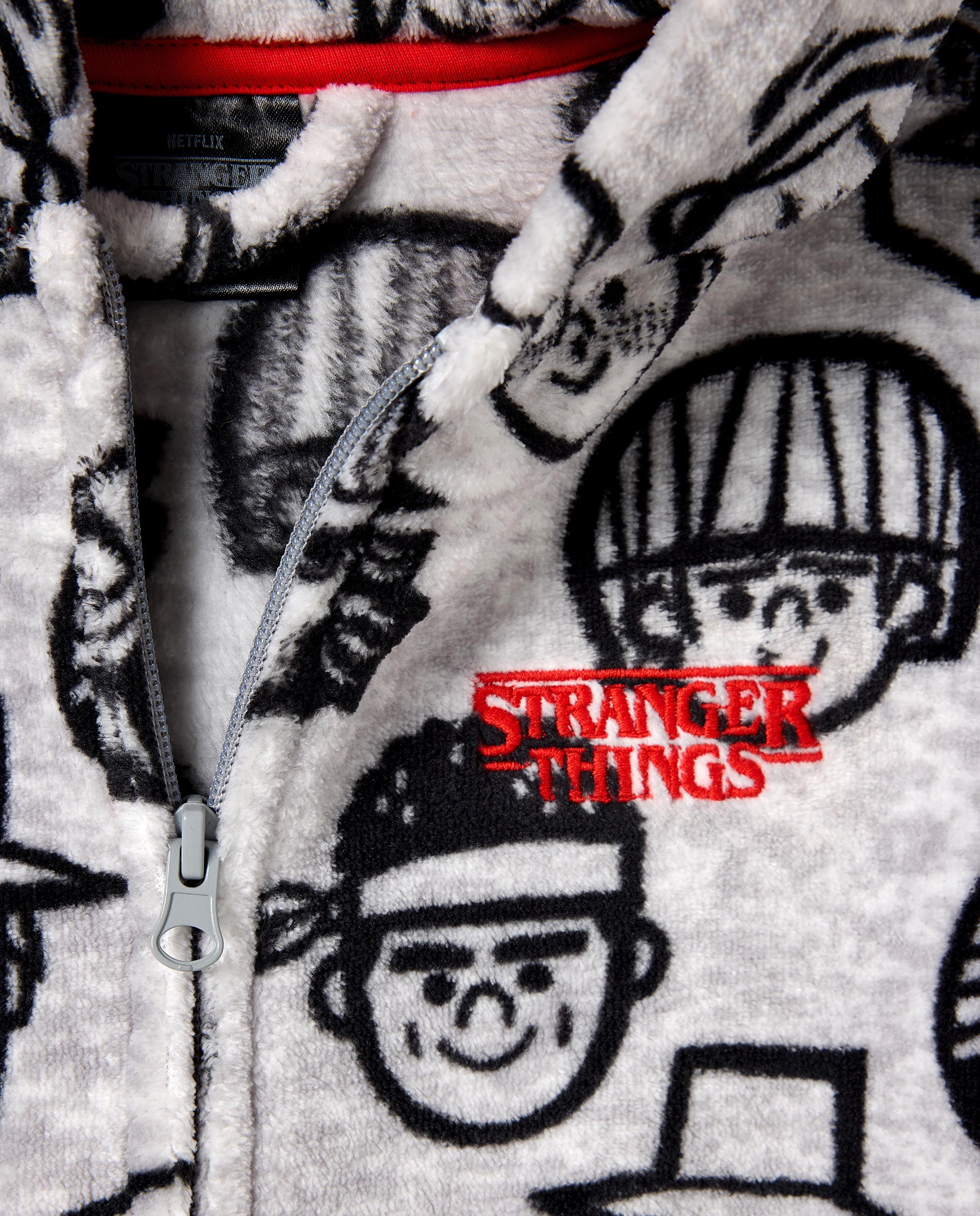 Robe Stranger Things Cinzento-5