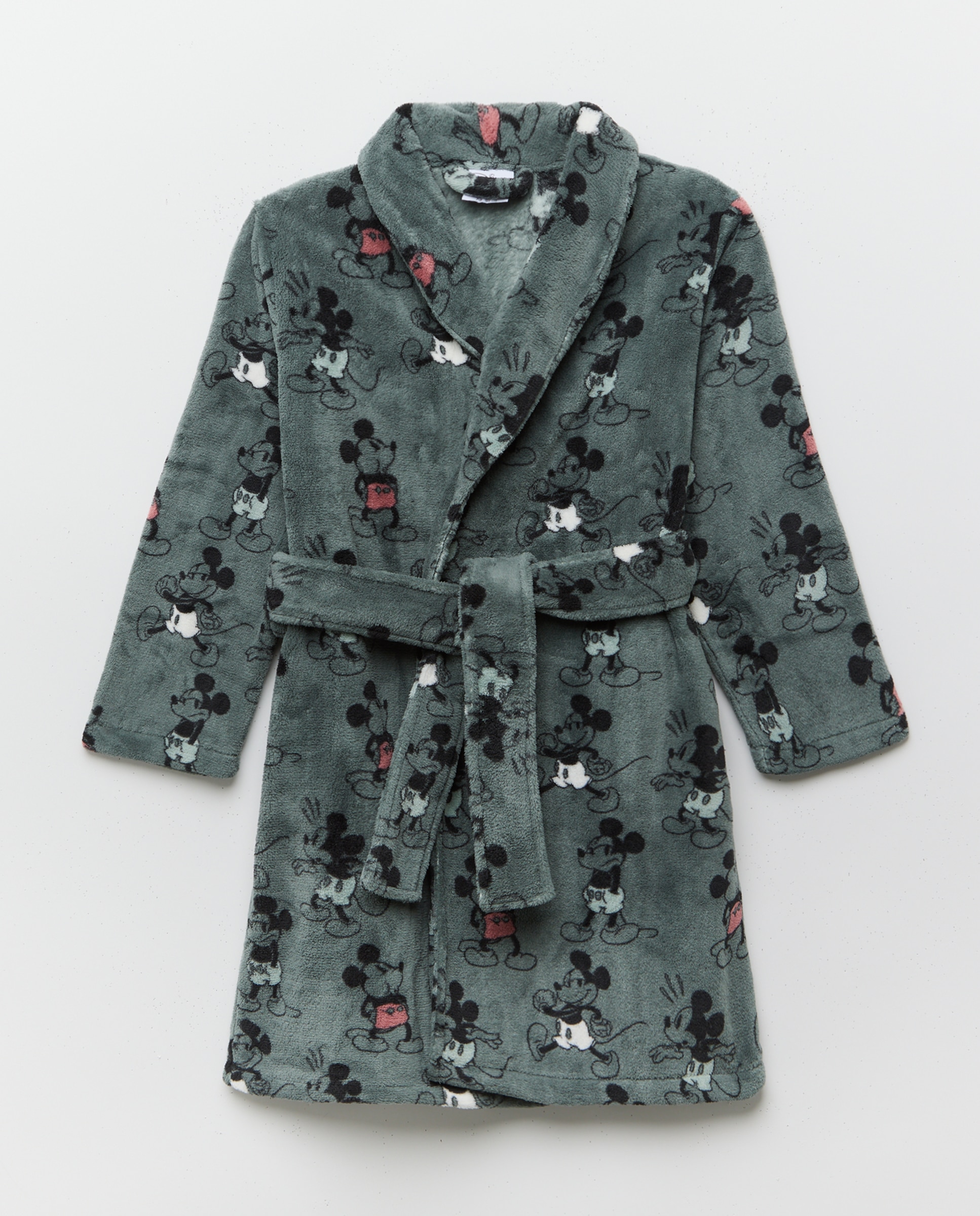 Bata smock estampado poses MICKEY de niño - Cotton Juice - Gris Gris-4
