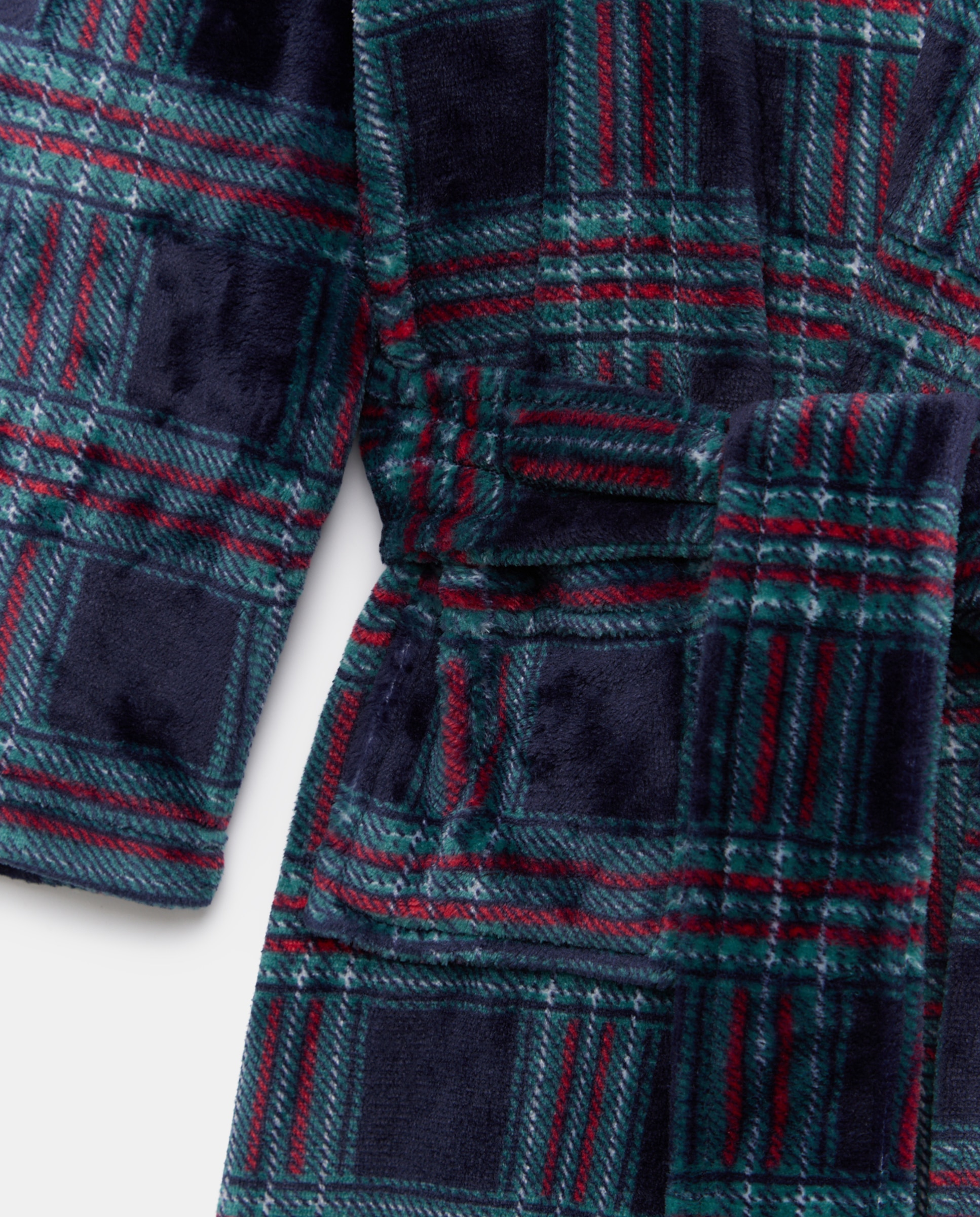 Bata cuadros de niño - Cotton Juice - Azul Azul-5