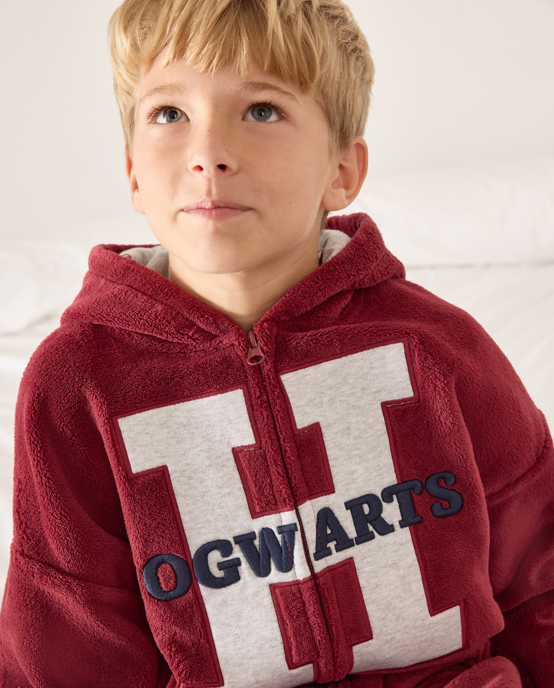 Imagen 2 de Bata Harry Potter Hogwarts de niño - Cotton Juice - Burdeos Burdeos