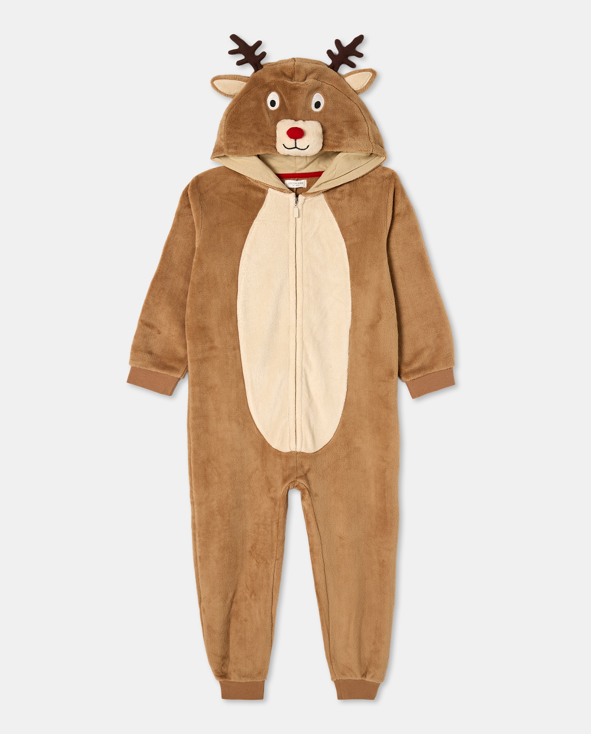 Macacão com Estampado de Fantasia Castanho-4