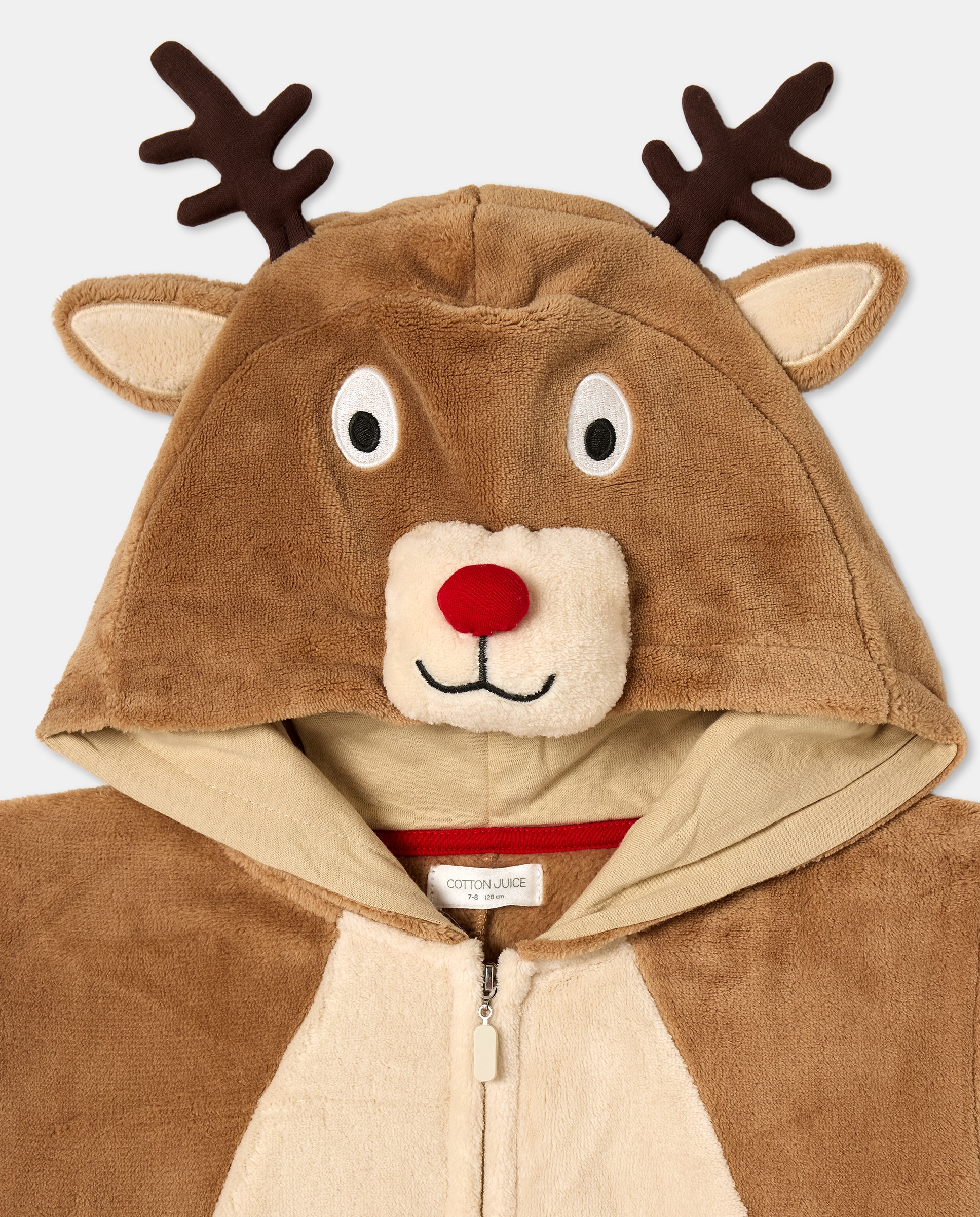 Macacão com Estampado de Fantasia Castanho-5