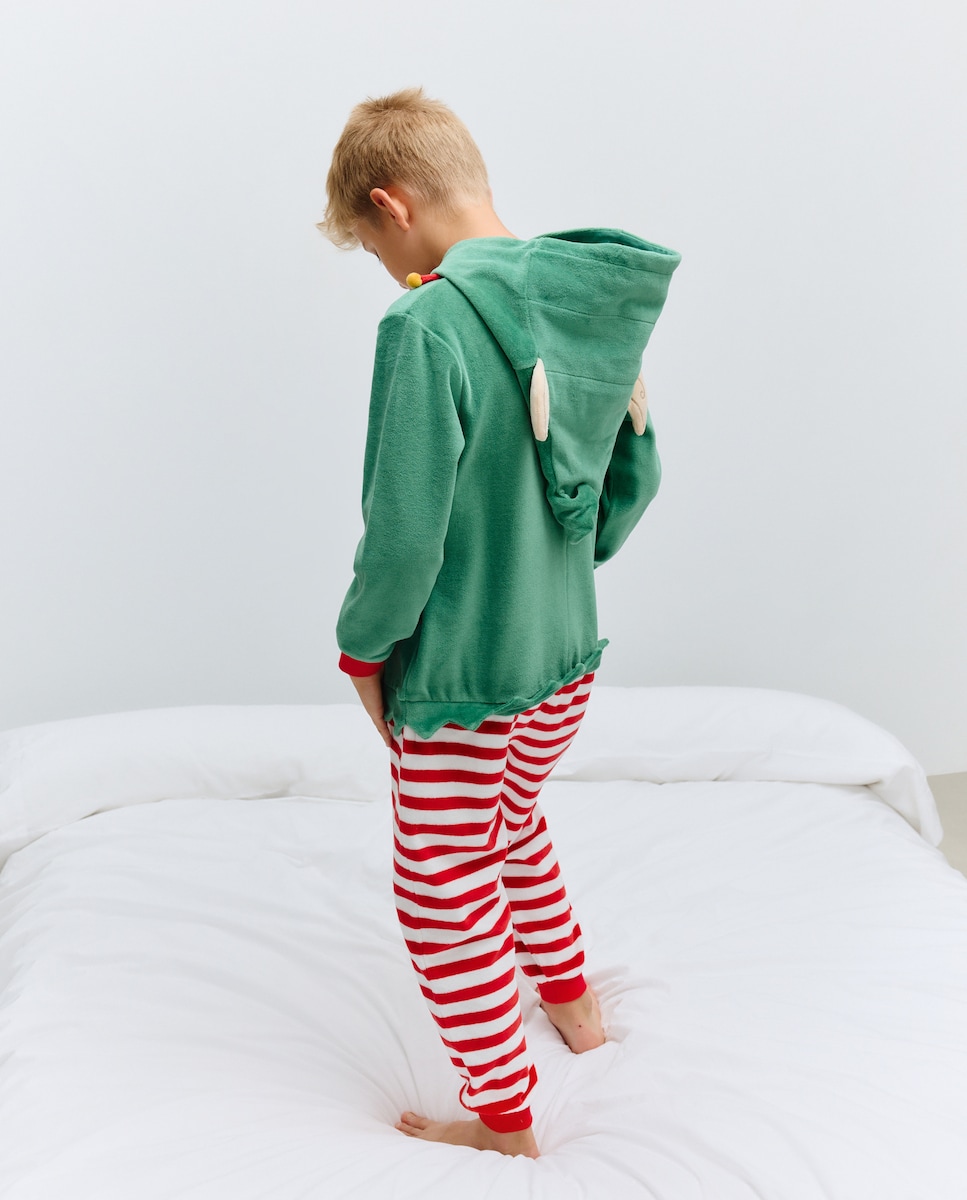 Macacão com Estampado de Fantasia Vermelho-3