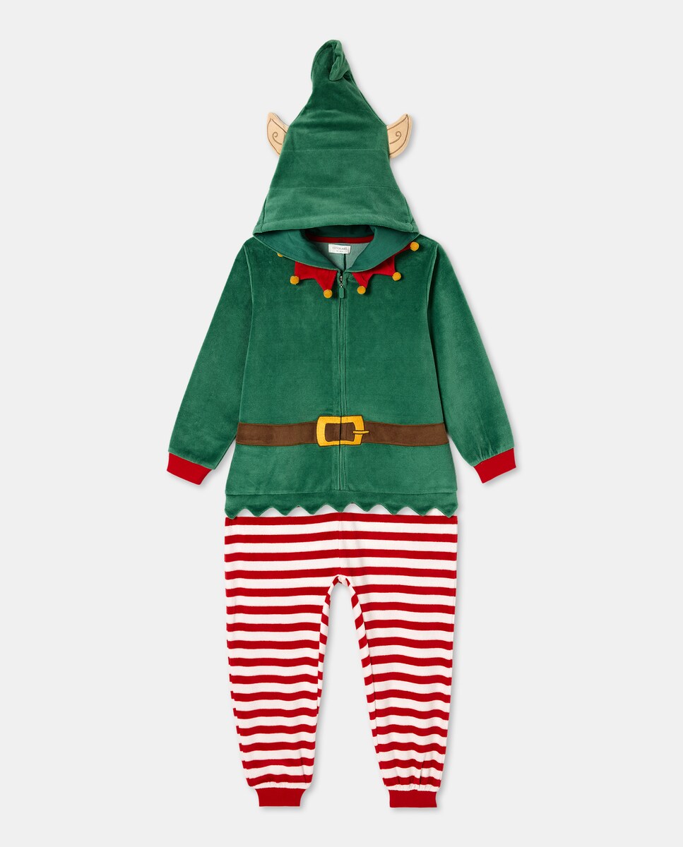 Macacão com Estampado de Fantasia Vermelho-4