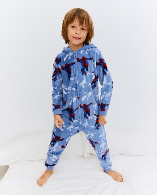 Imagem 0 de Macacão com Estampado de Fantasia Homem-Aranha