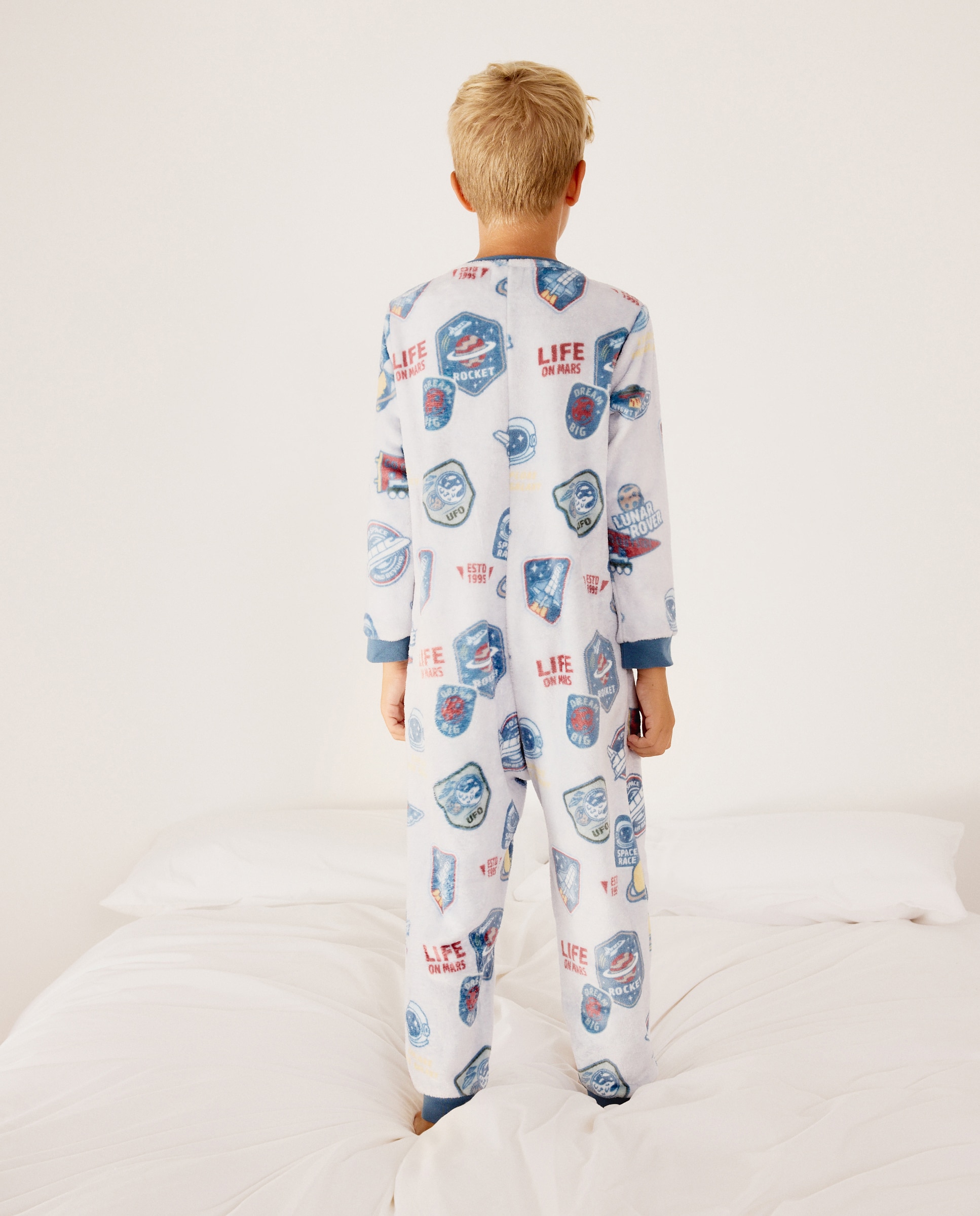 Mono estampado espacio de niño - Cotton Juice - Negro Negro-4