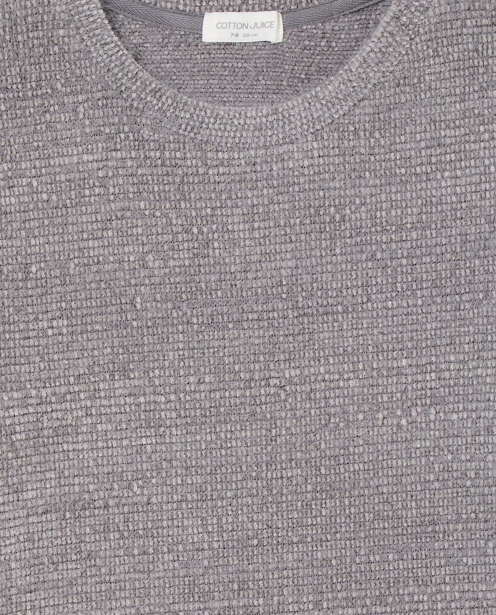 Pijama Completo de Malha com Recorte de Estrutura com Pelo 830 Antracite-5