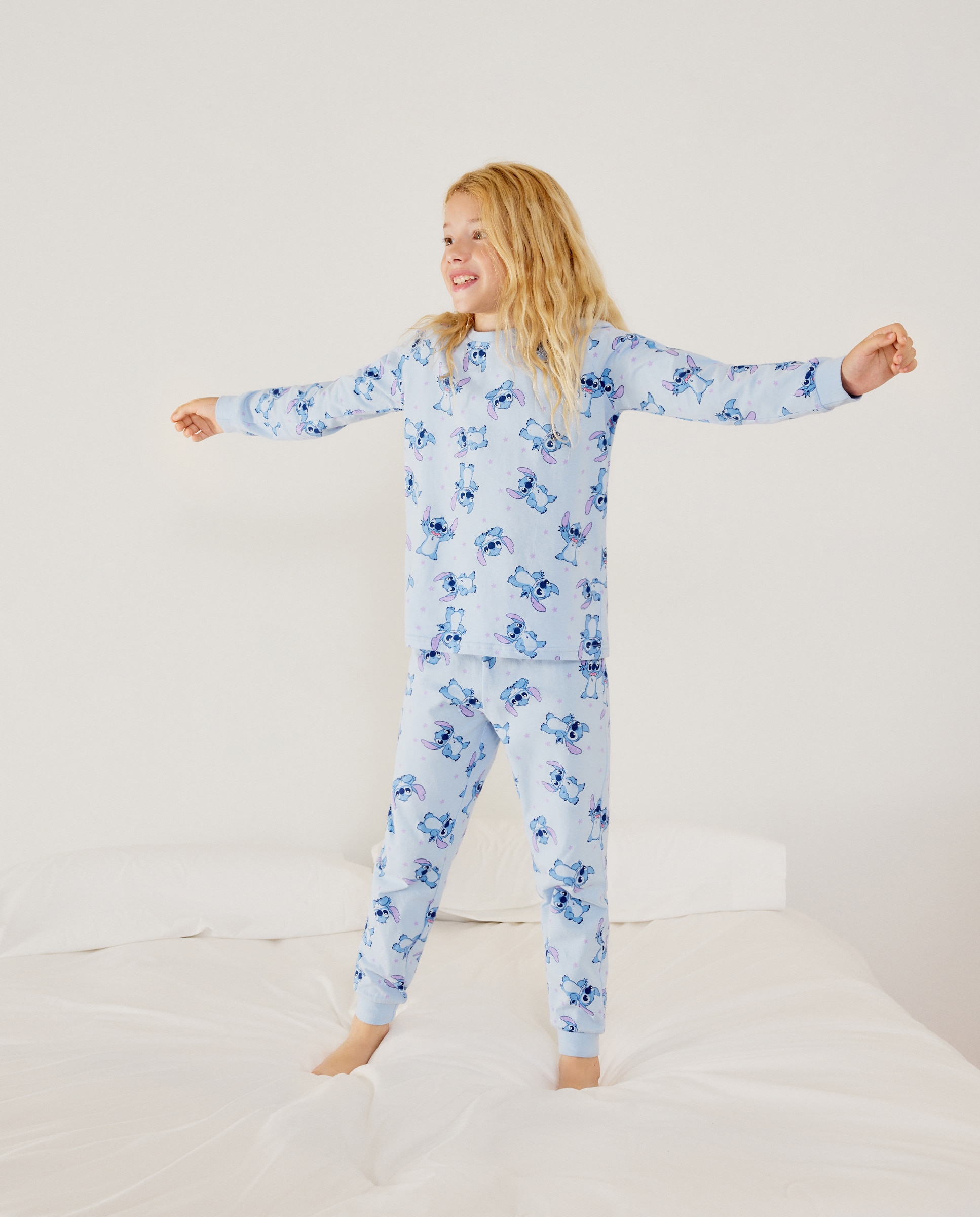 Pijama de Malha Lilo & Stitch Cotton Juice Azul-marinho-2