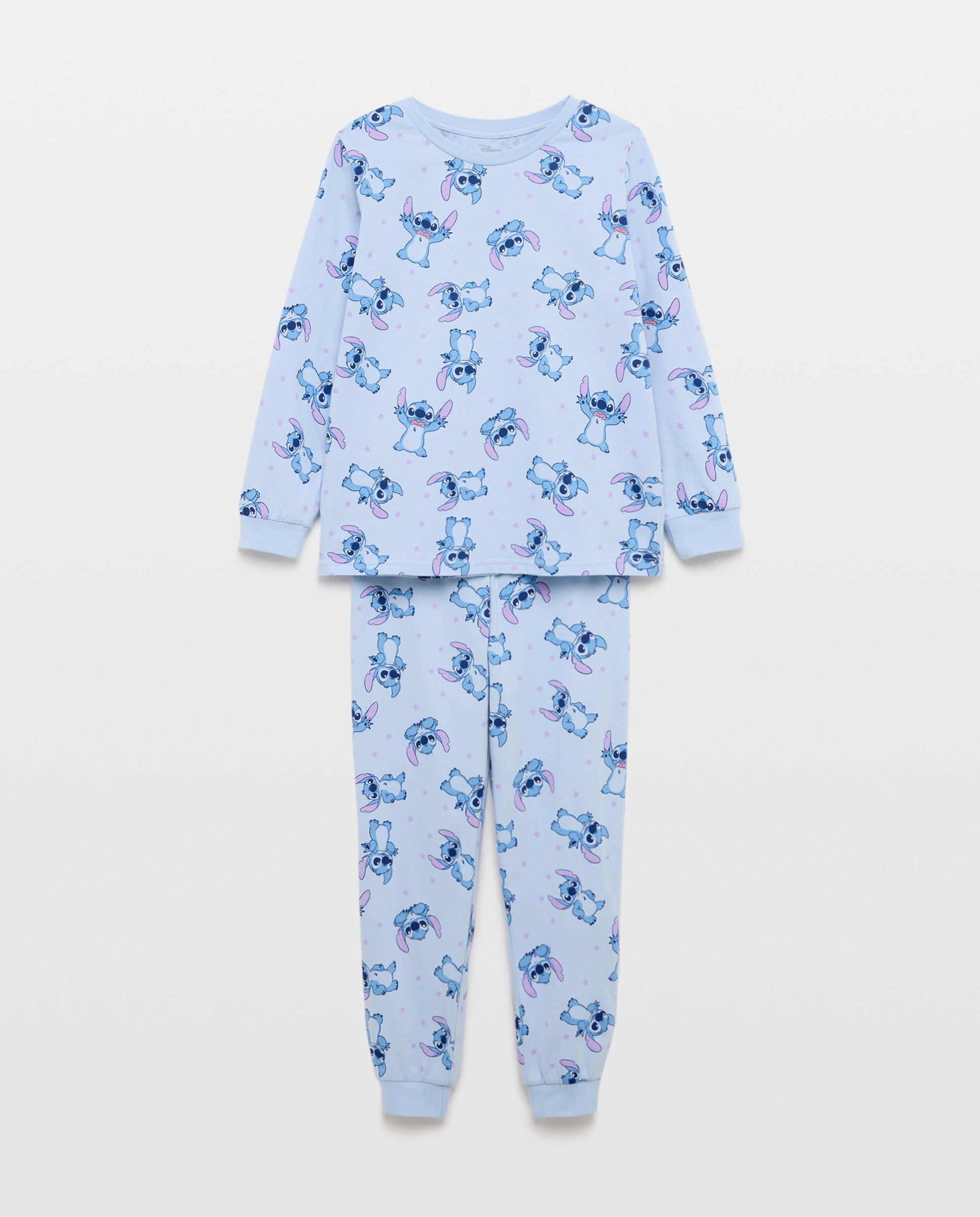Pijama de Malha Lilo & Stitch Cotton Juice Azul-marinho-4