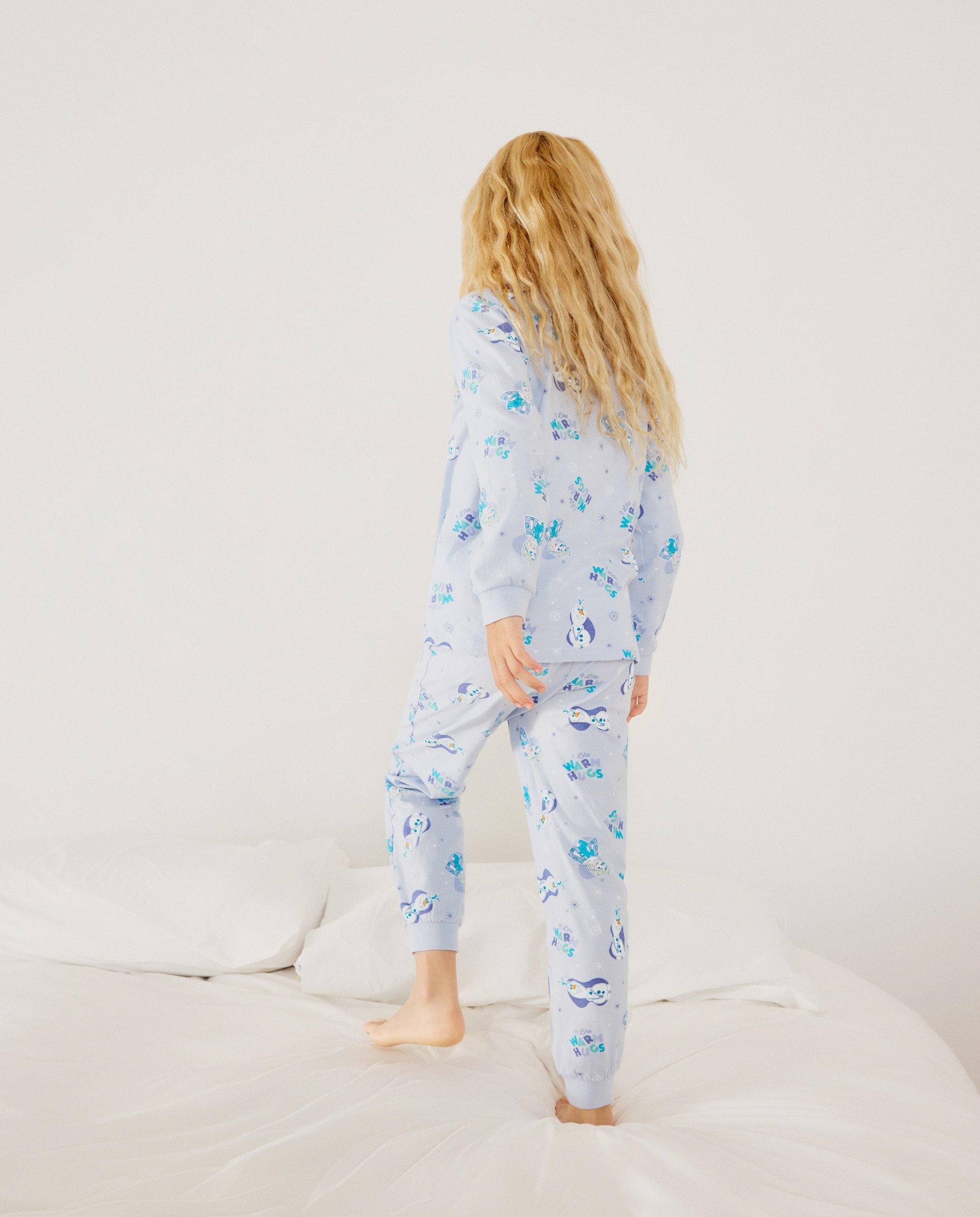 Pijama de Malha Frozen Azul-marinho-3