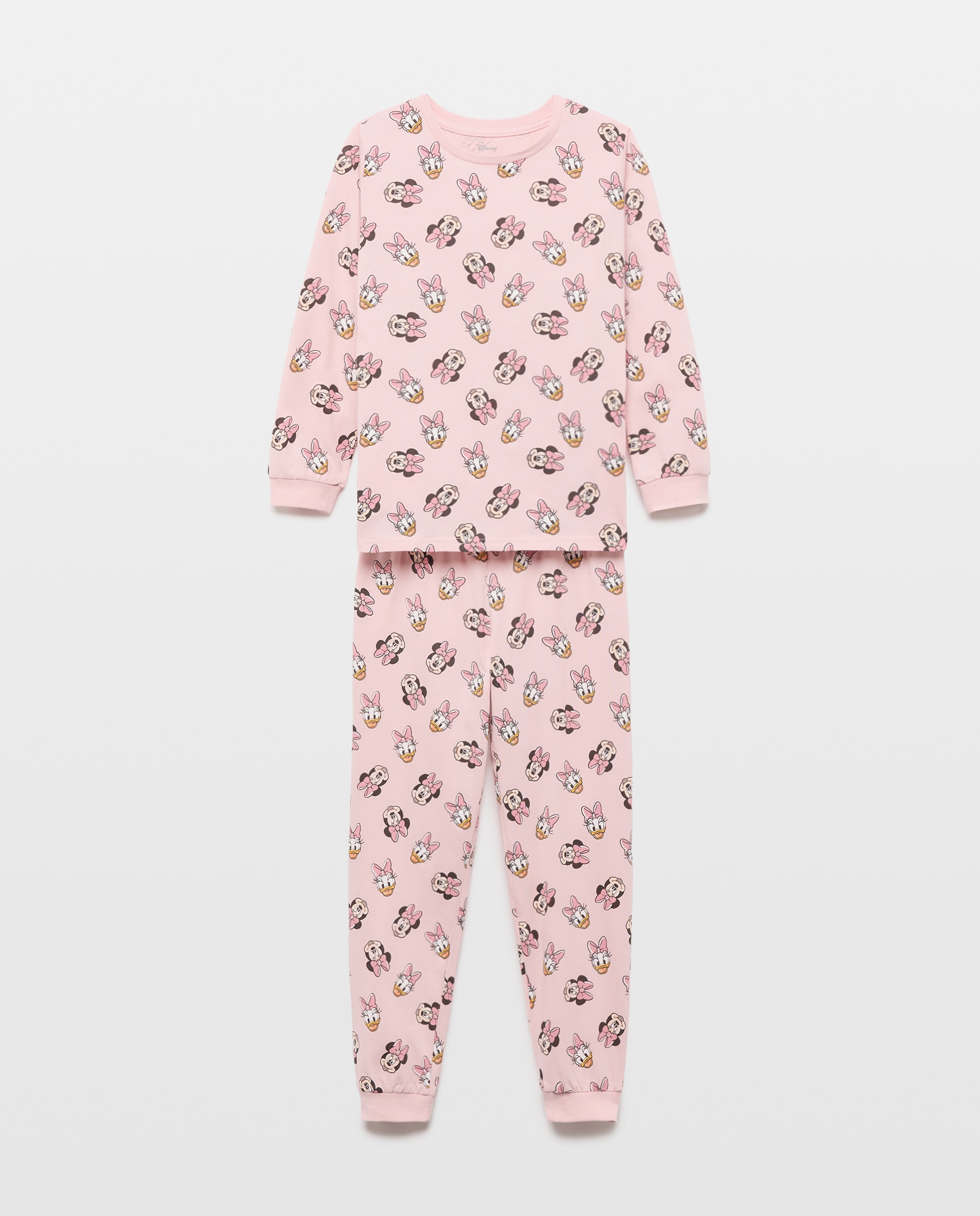 Pijama de Malha Minnie & Daisy Cotton Juice Rosa-4