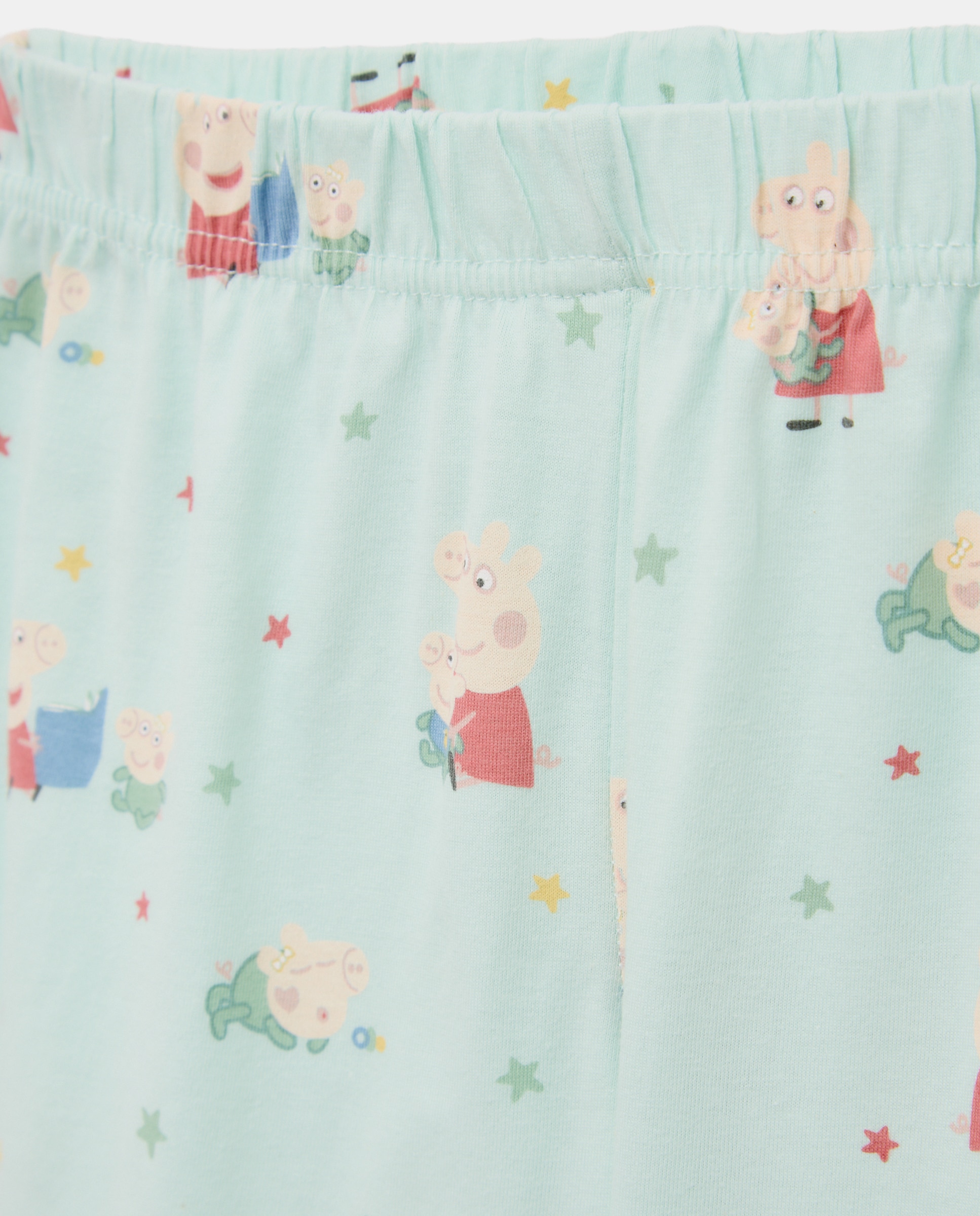 Pijama Completo de Malha com Estampado de Fantasia Peppa Pig Verde-5