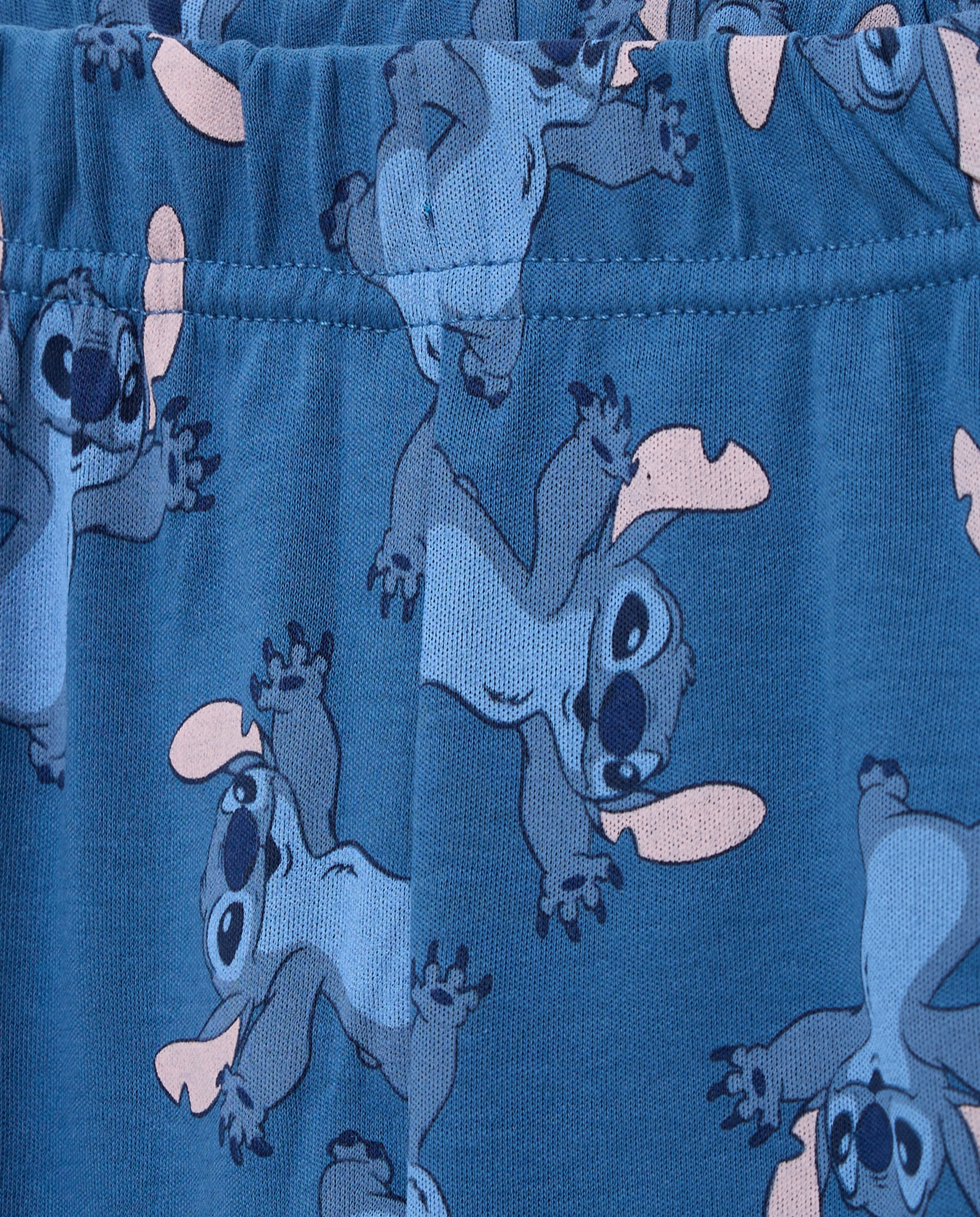 Pijama de Malha com Fantasia Stitch Cotton Juice Azul-marinho-5