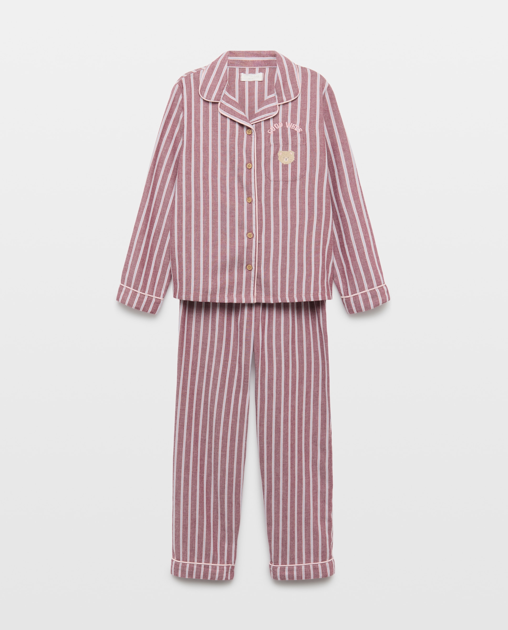 Imagem 0 de Pijama Completo de Manga Comprida com Calças e Estampado de Fantasia
