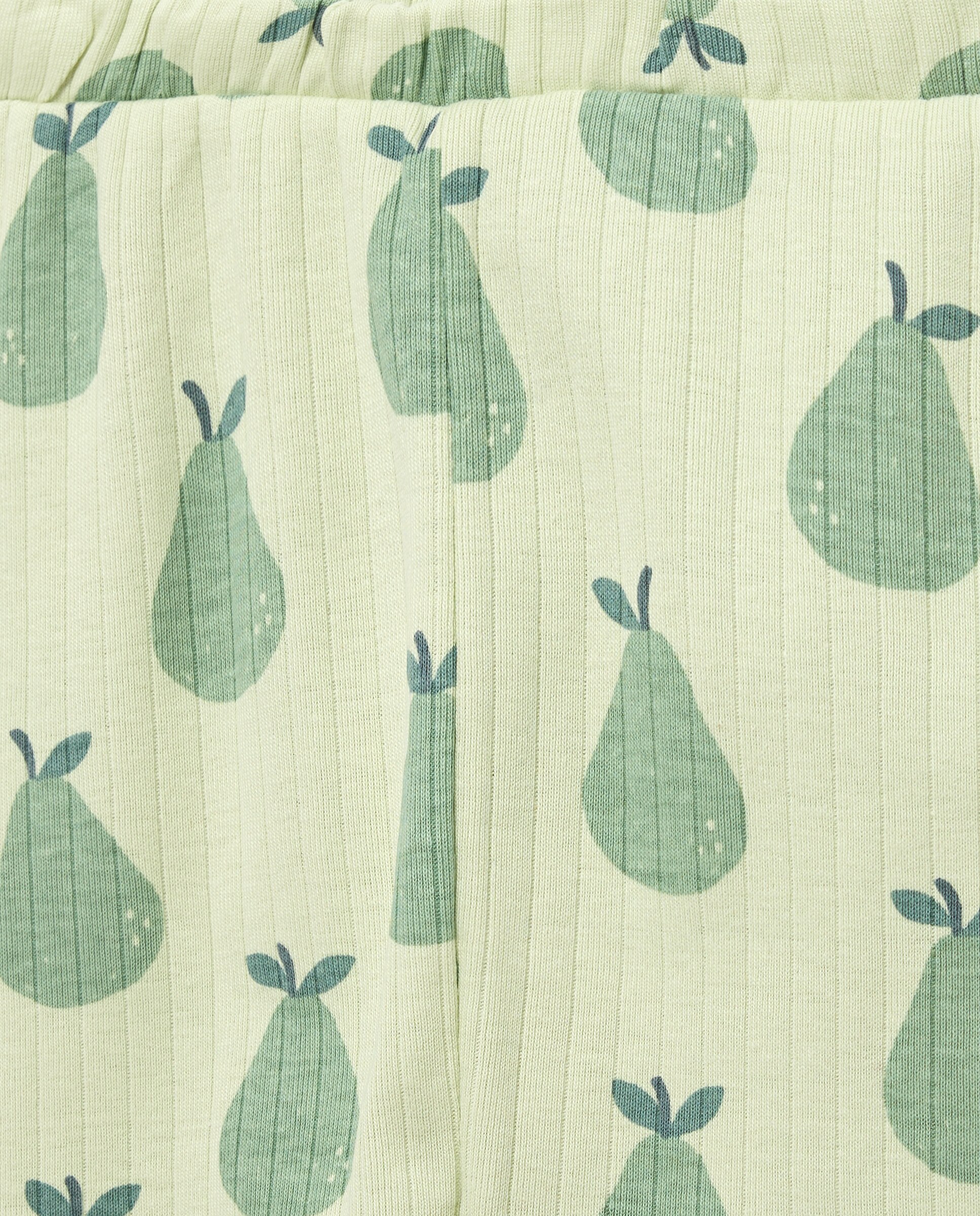 Pijama de Malha com Manga Comprida e Calças com Estampado de Fantasia Cotton Juice Verde-5