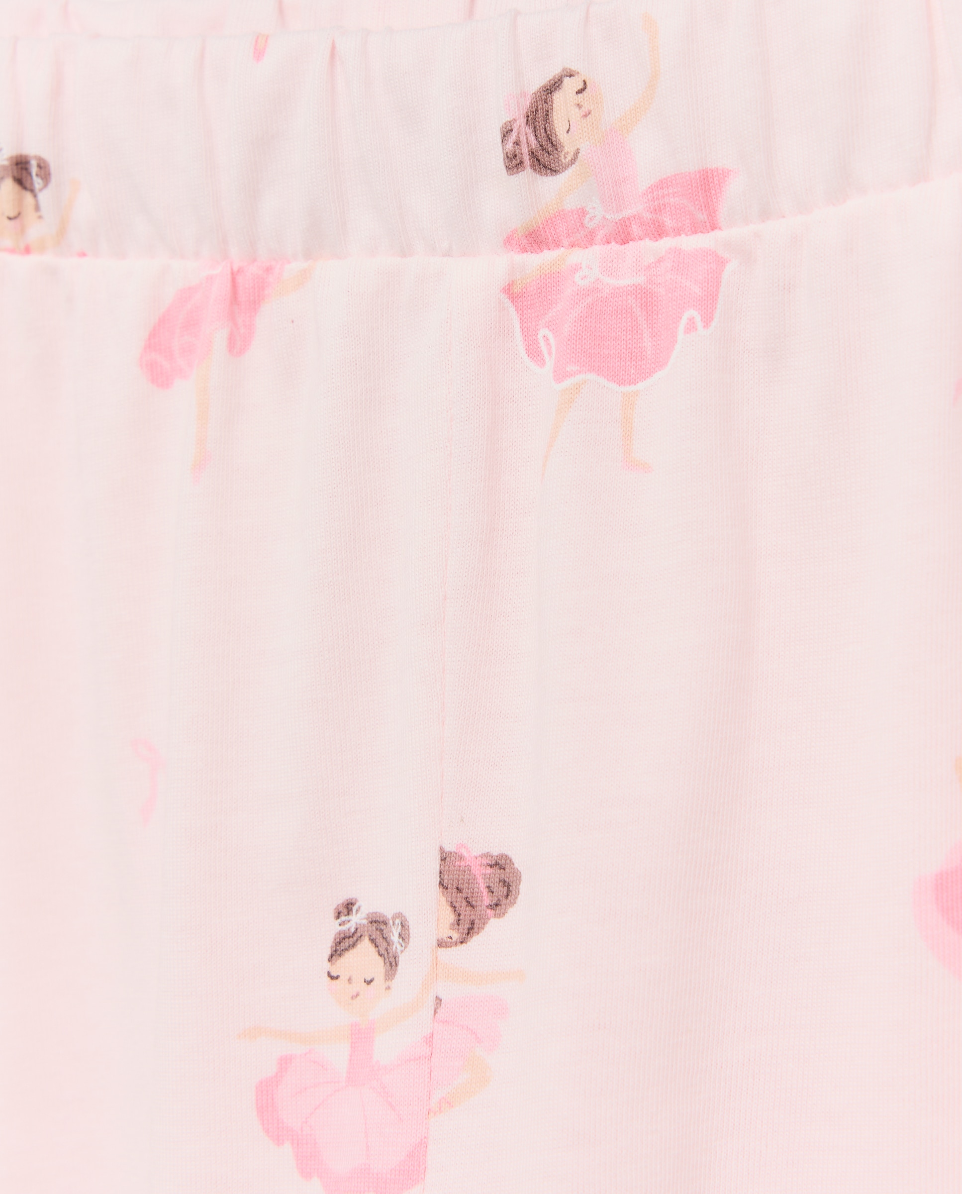 Pijama de Malha com Manga Comprida e Calças com Estampado de Fantasia Cotton Juice Rosa-5