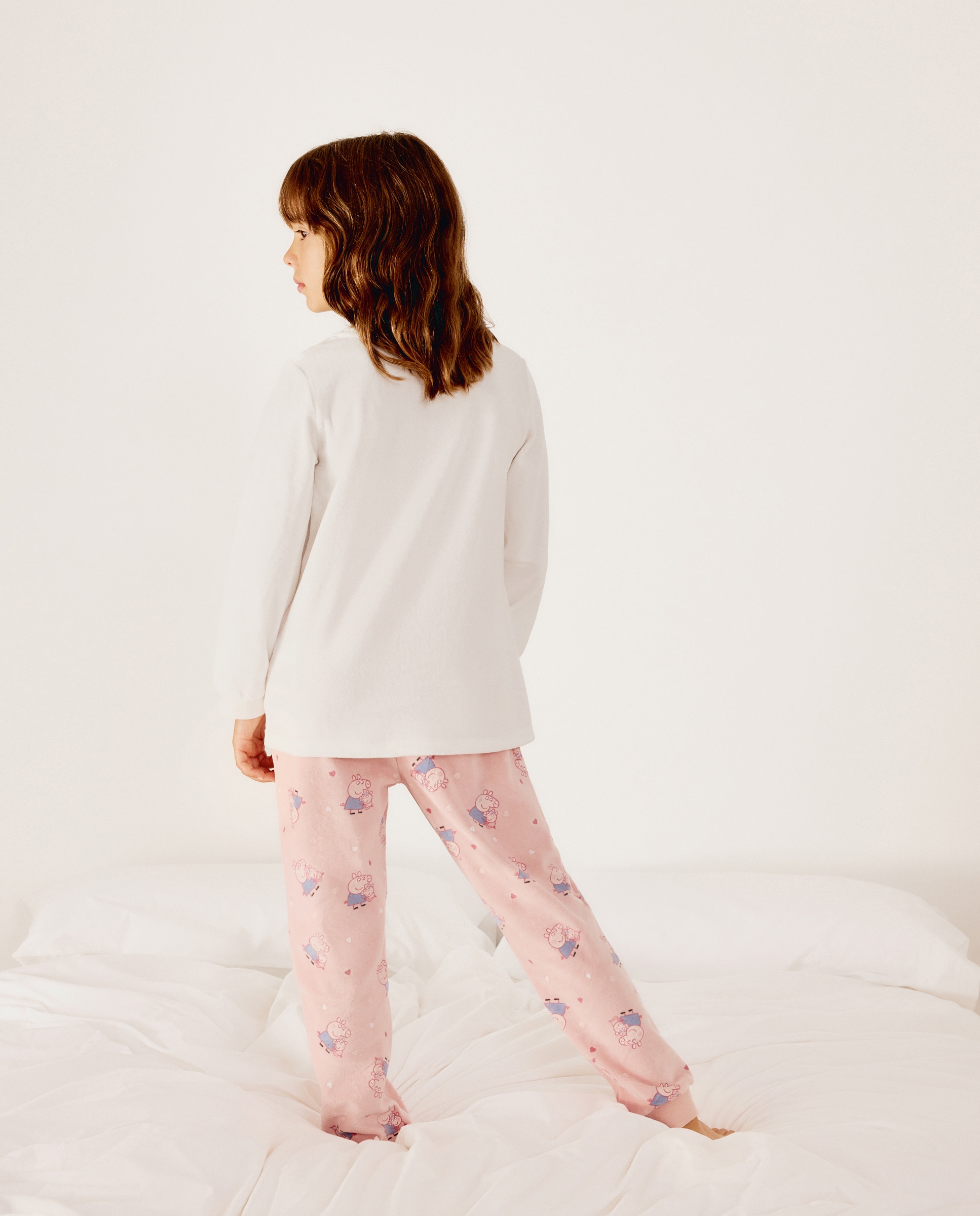 Pijama Peppa Pig de niña - Cotton Juice - Rosa Rosa-4