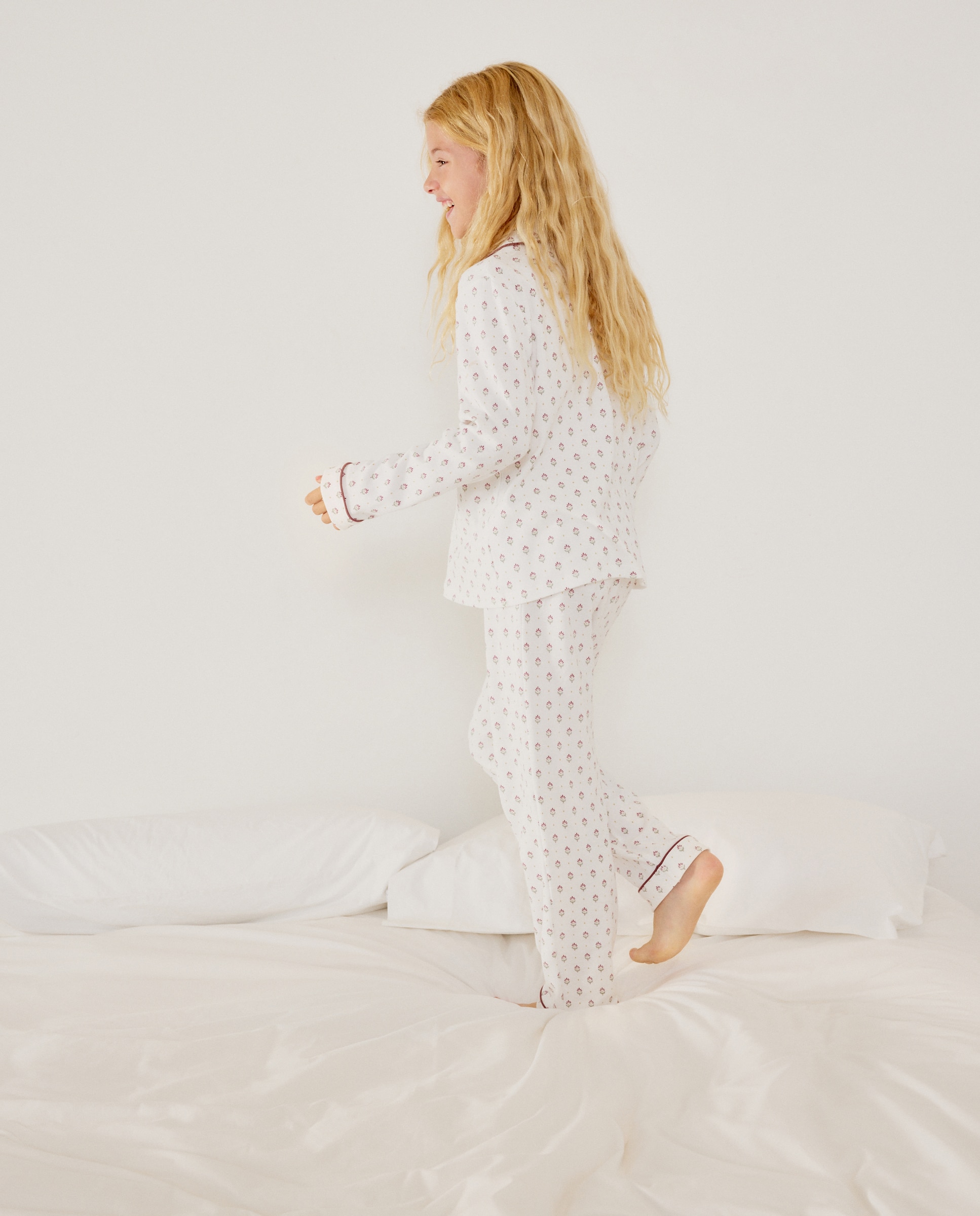 Pijama com Estampados de Fantasia Cotton Juice Branco-3