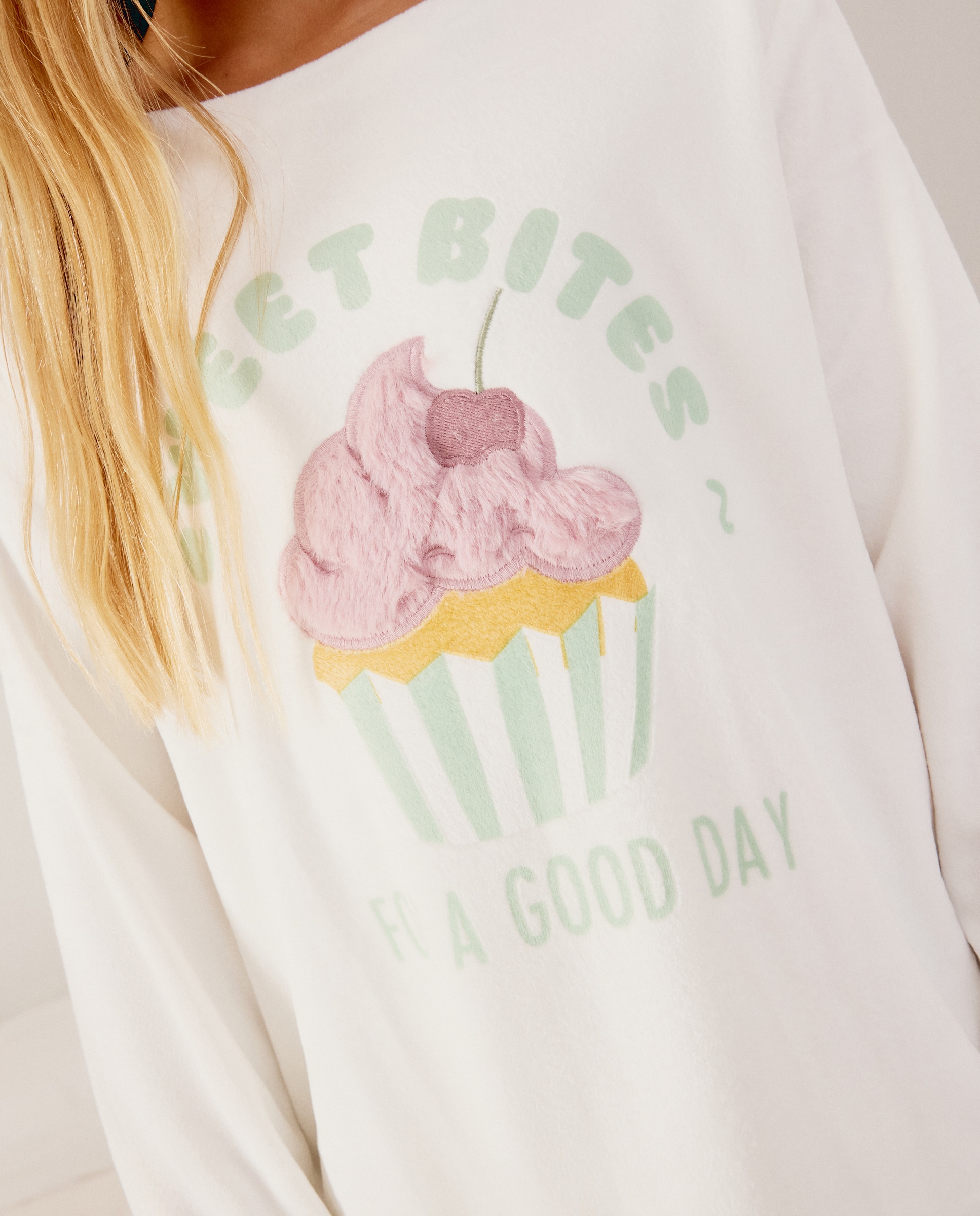 Pijama com Calças e Estampado de Fantasia Verde-2