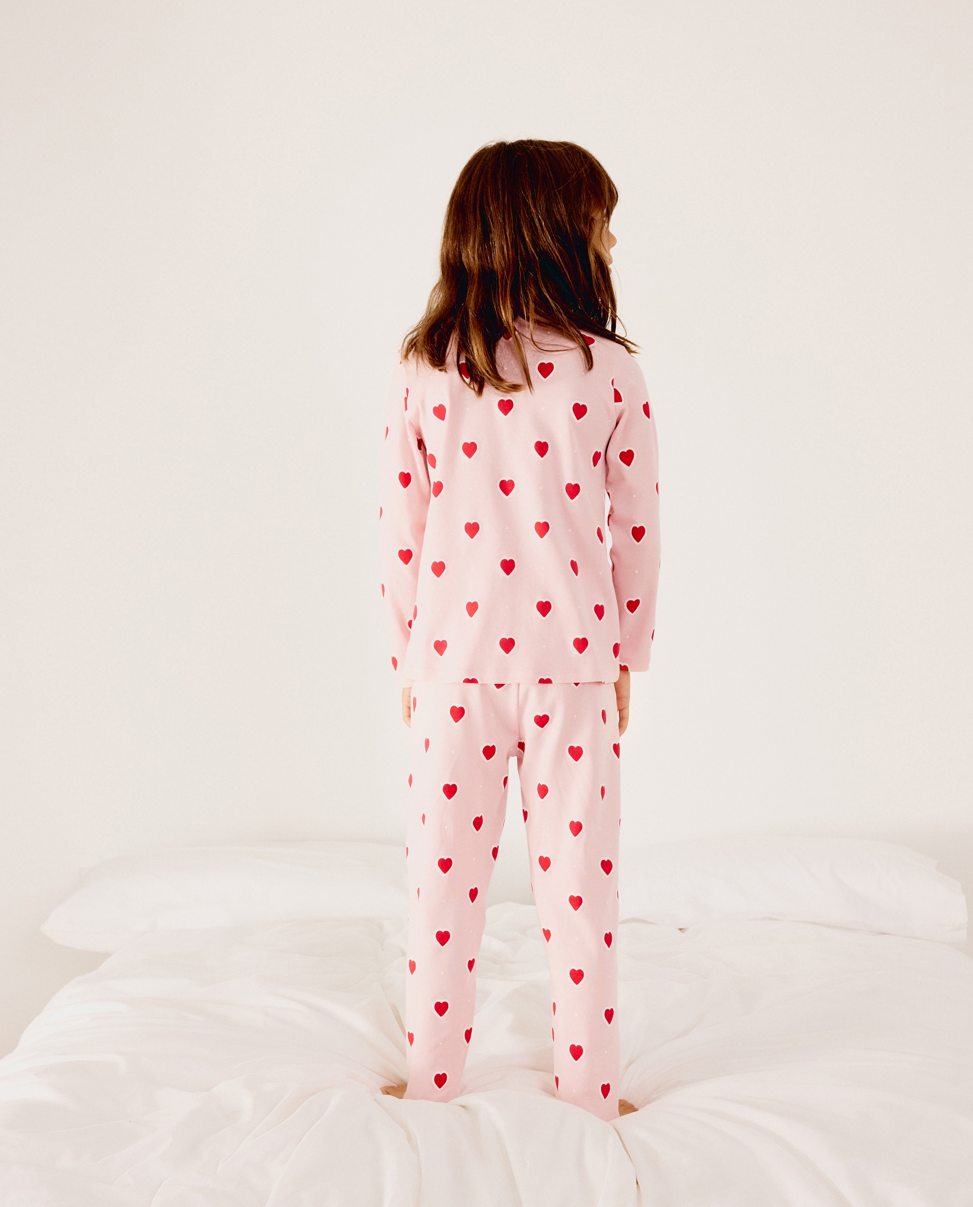 Pijama Completo de Malha e Forro Polar com Fantasia Vermelho-3