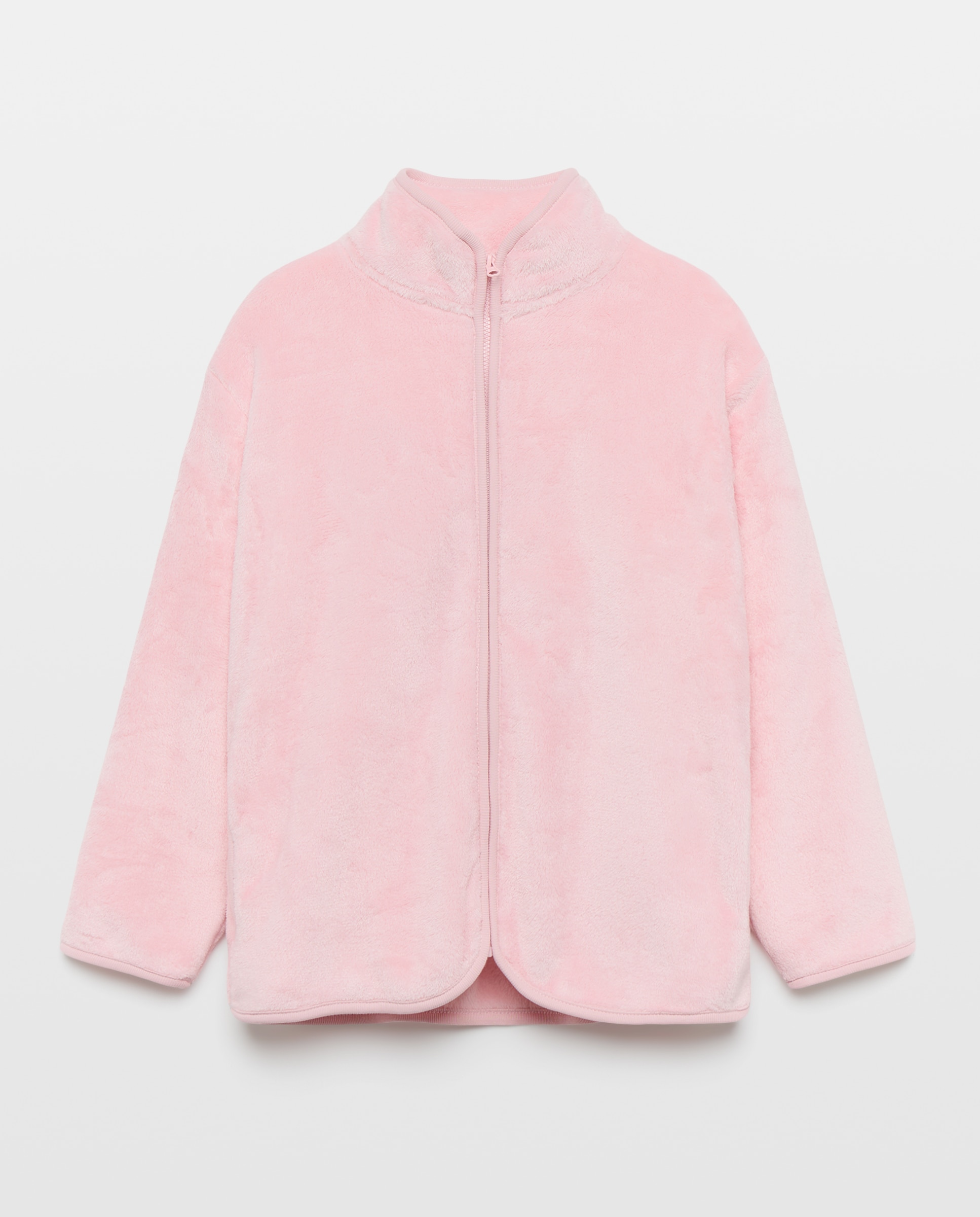 Pijama Completo de Malha e Forro Polar com Fantasia Rosa-8