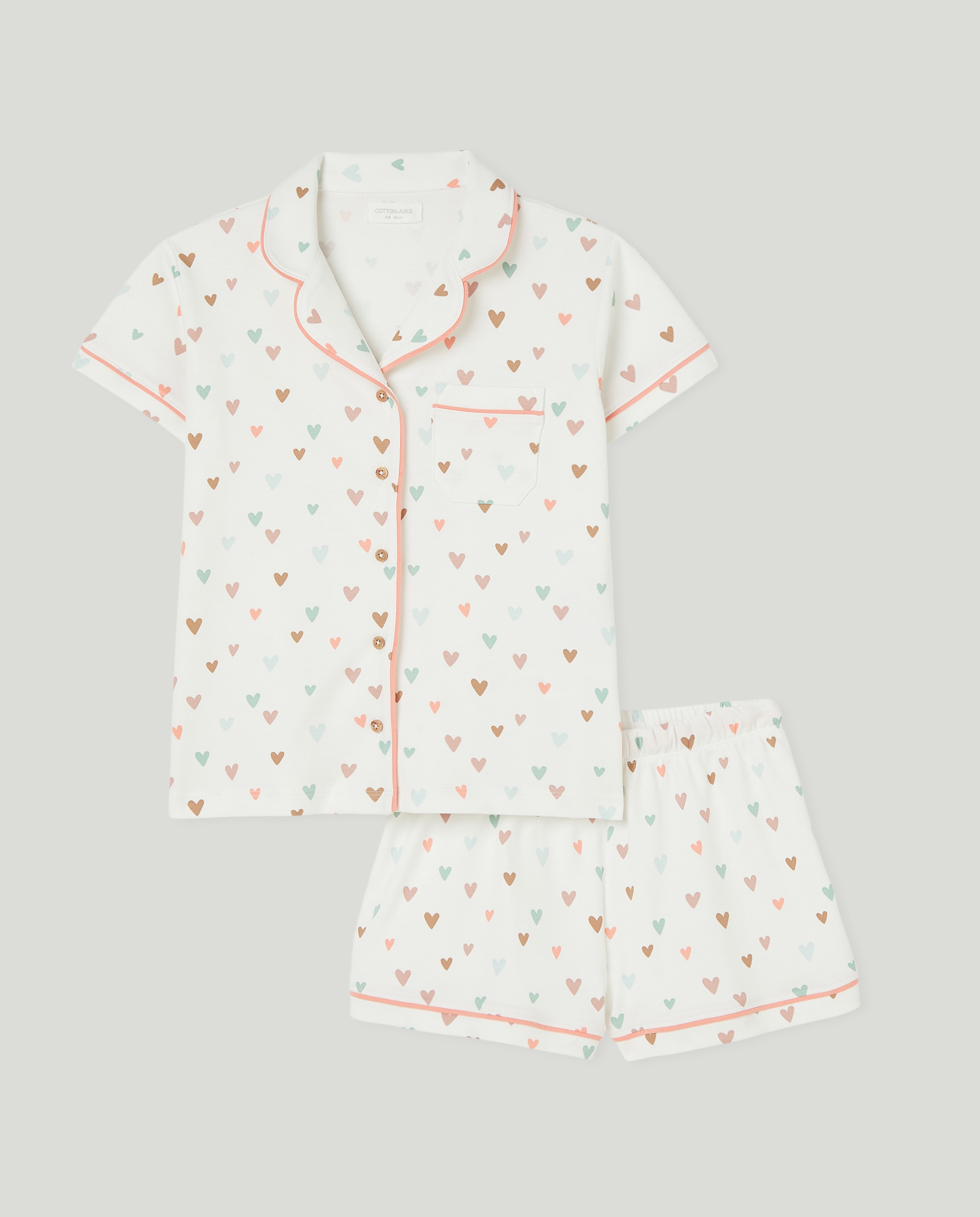 Pijama Completo Abotoado com Estampado Multicolor-4