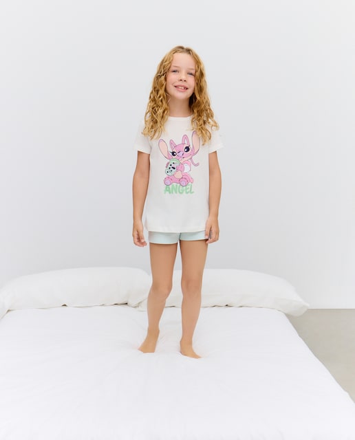 Imagen 0 de Pijama completo estampado LILO, STITCH & ANGEL de niña
