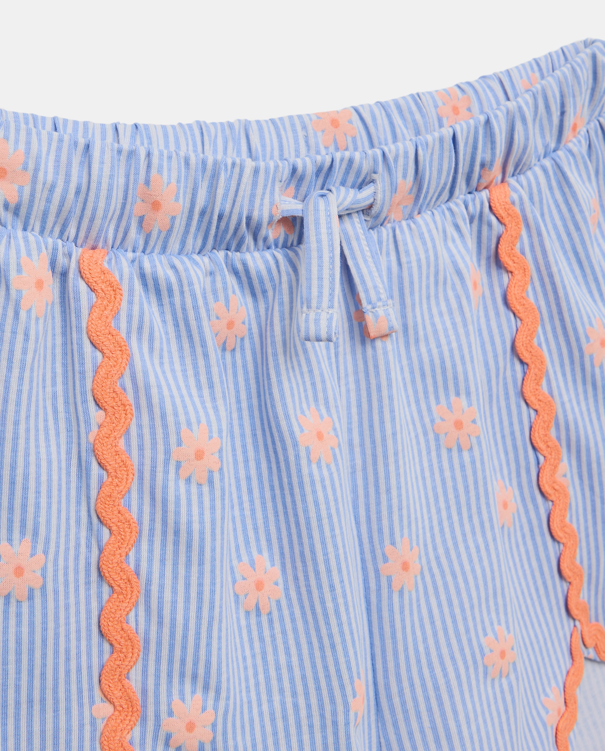 Pijama corto print fantasía de niña - Cotton Juice - Azul Azul-5